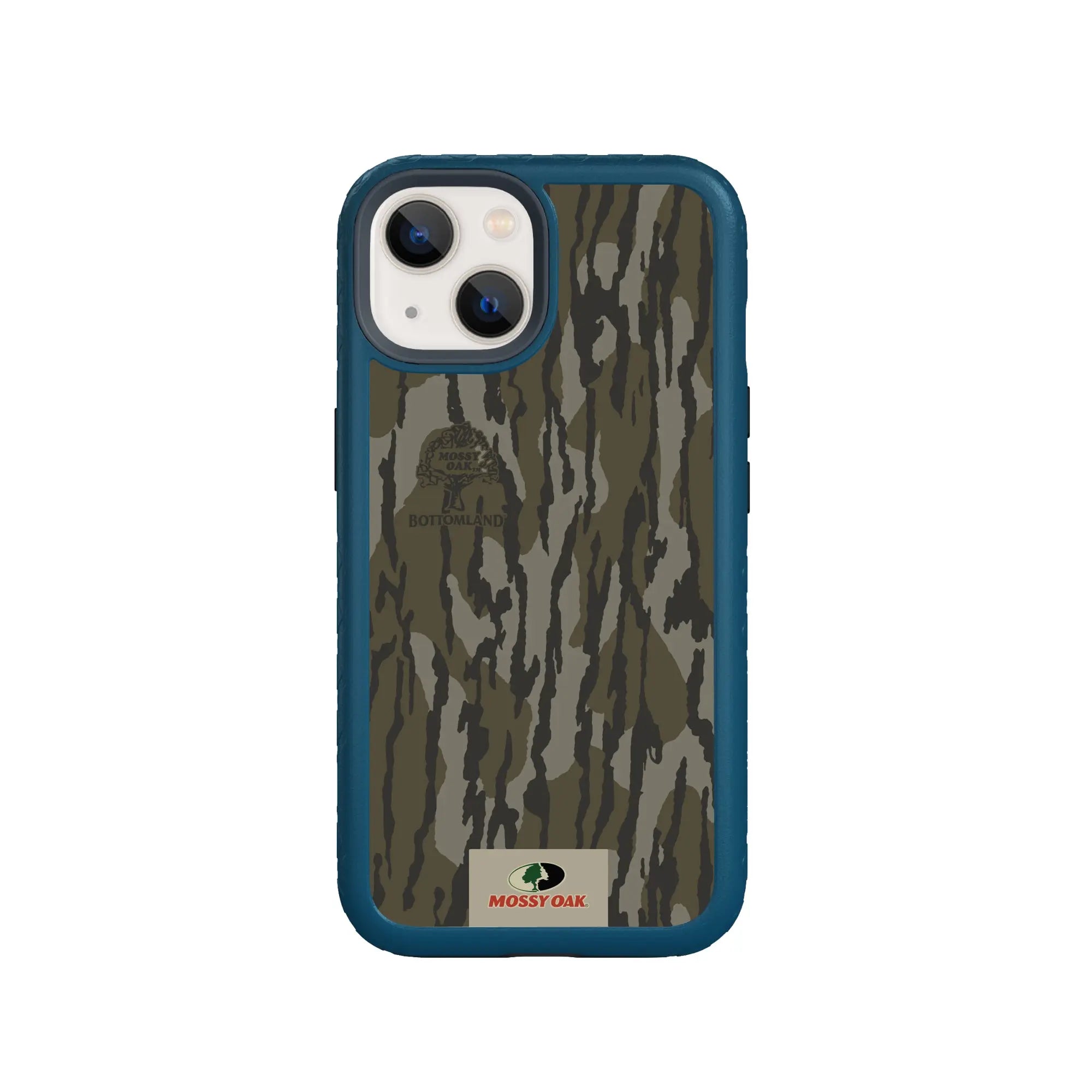 Mossy Oak Fortitude Series for Apple iPhone 14 - Bottomland Orig - Custom Case - DeepSeaBlue - cellhelmet