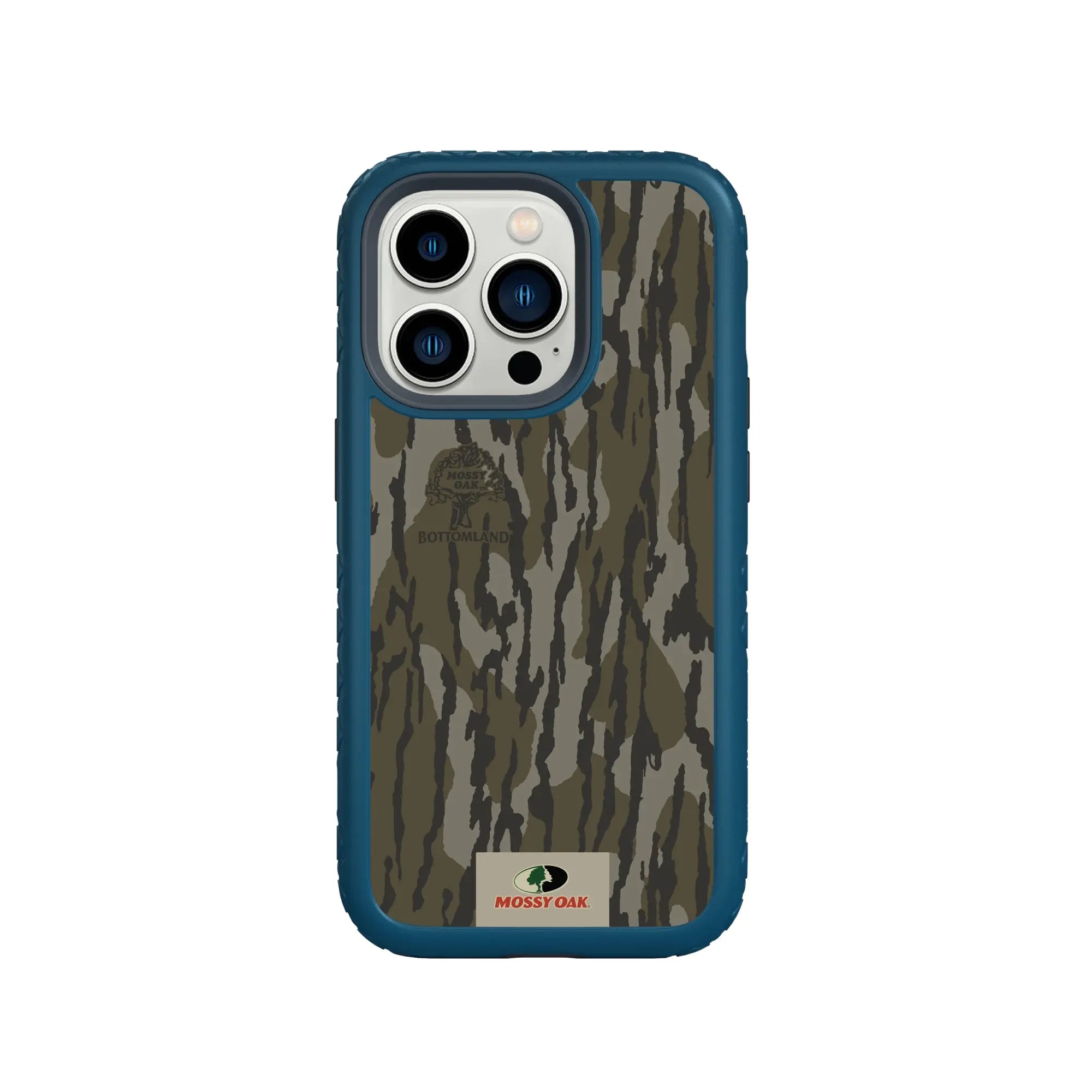 Mossy Oak Fortitude Series for Apple iPhone 14 Pro - Bottomland Orig - Custom Case - DeepSeaBlue - cellhelmet