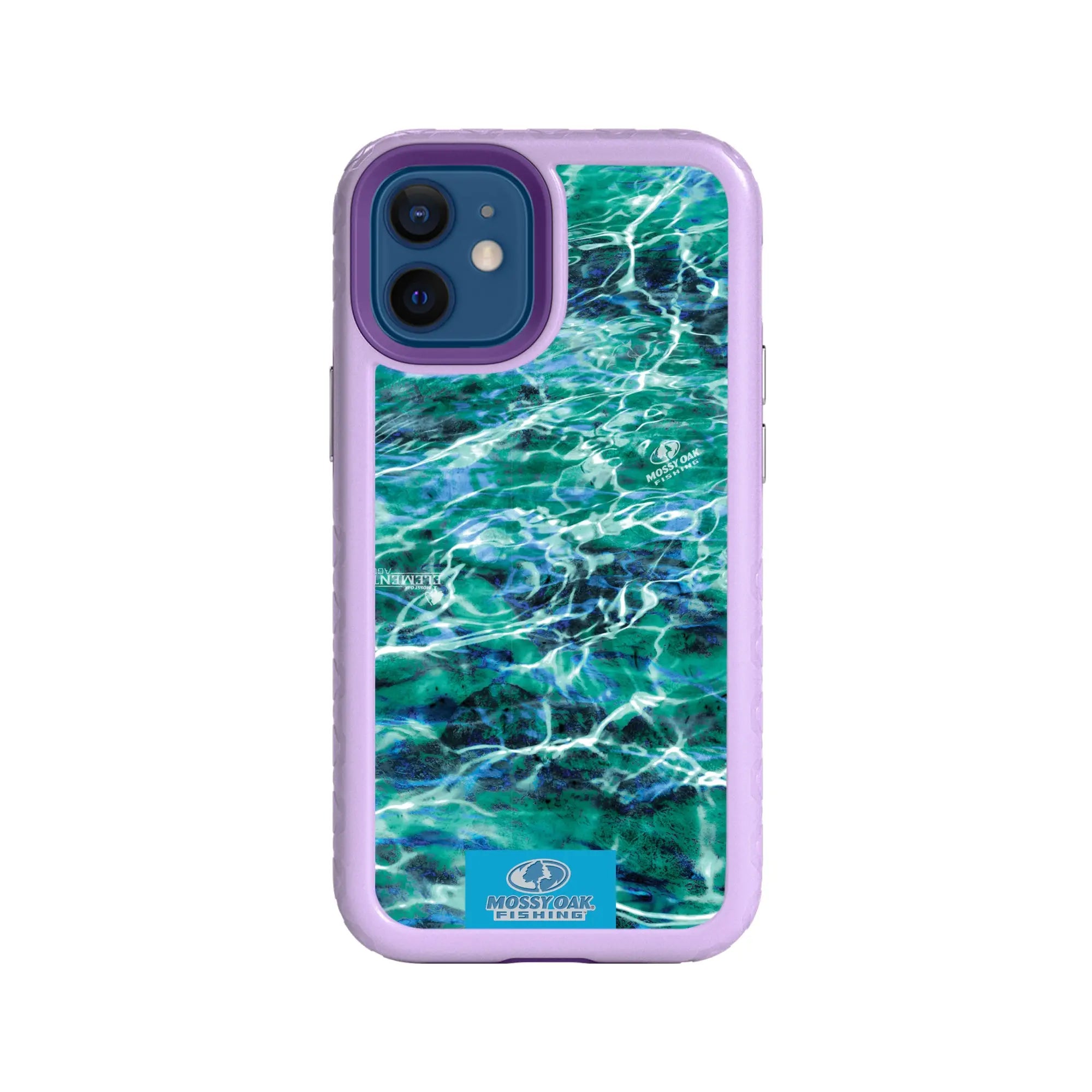 Mossy Oak Fortitude Series for Apple iPhone 12 Mini - Agua Seafoam - Custom Case - LilacBlossomPurple - cellhelmet