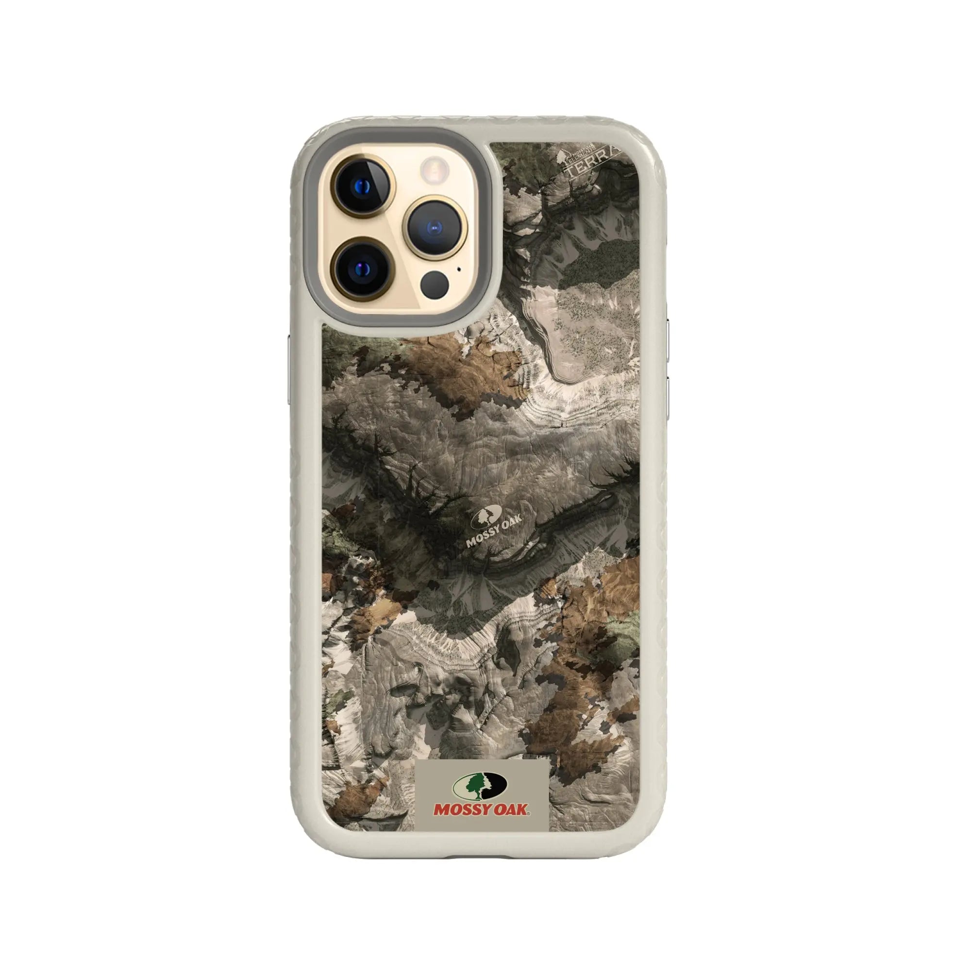 Mossy Oak Fortitude Series for Apple iPhone 12 Pro Max - Terra Gila - Custom Case - Gray - cellhelmet