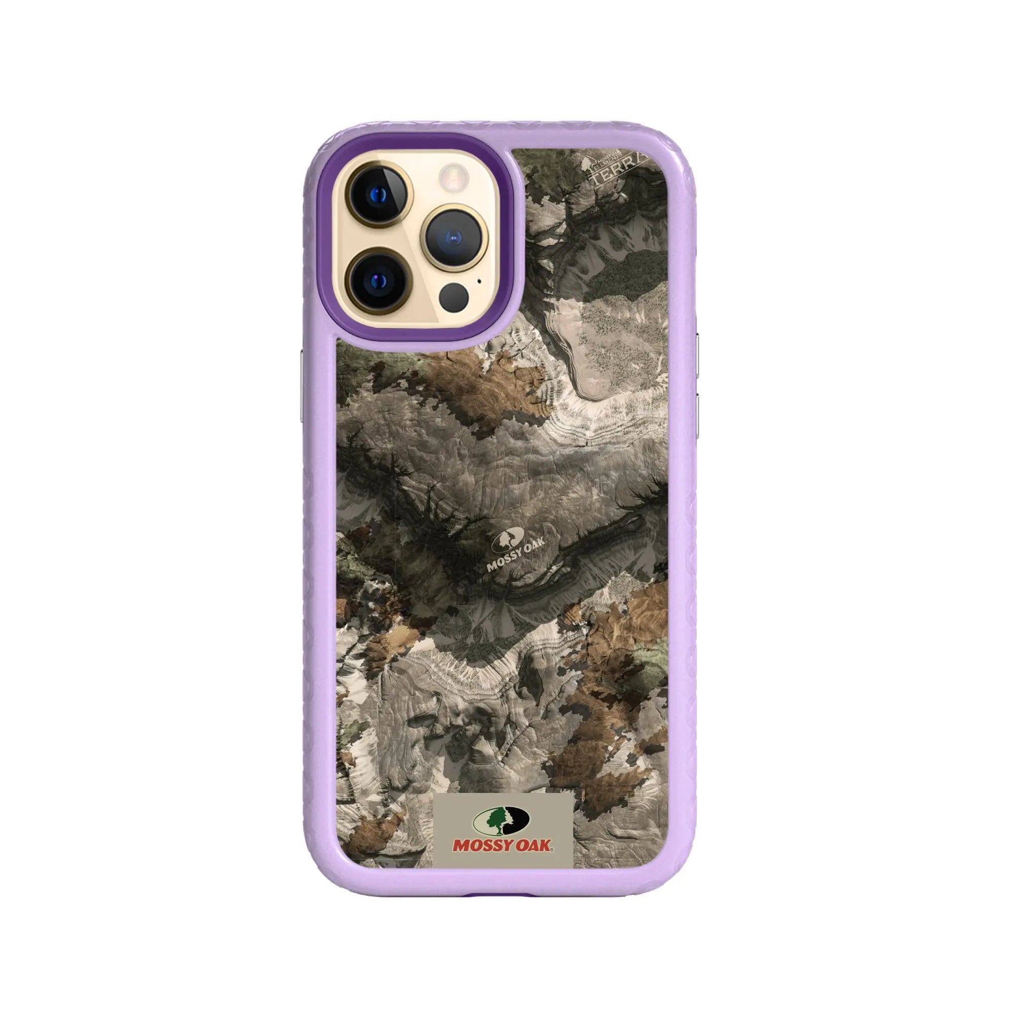 Mossy Oak Fortitude Series for Apple iPhone 12 Pro Max - Terra Gila - Custom Case - LilacBlossomPurple - cellhelmet