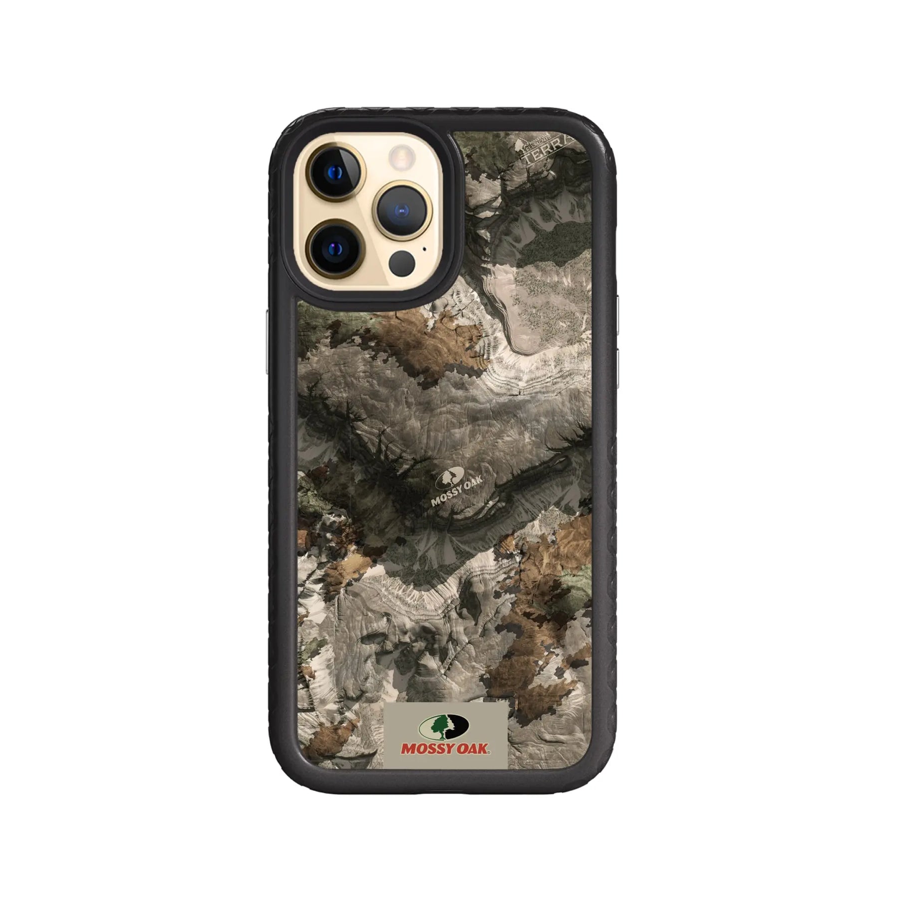 Mossy Oak Fortitude Series for Apple iPhone 12 Pro Max - Terra Gila - Custom Case - OnyxBlack - cellhelmet