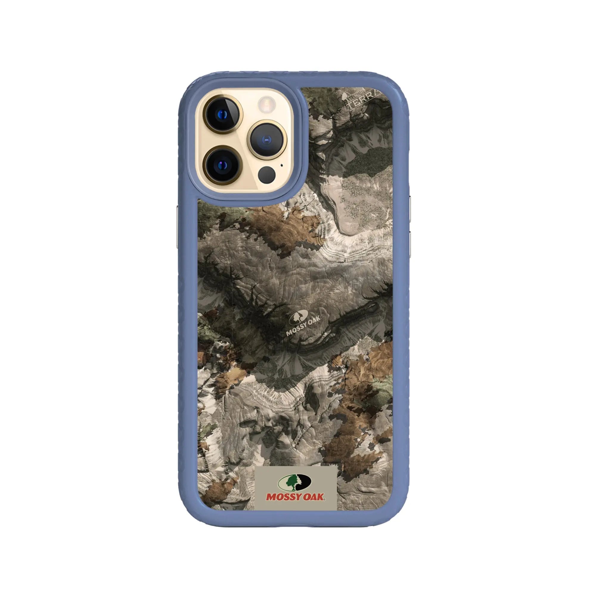Mossy Oak Fortitude Series for Apple iPhone 12 Pro Max - Terra Gila - Custom Case - SlateBlue - cellhelmet