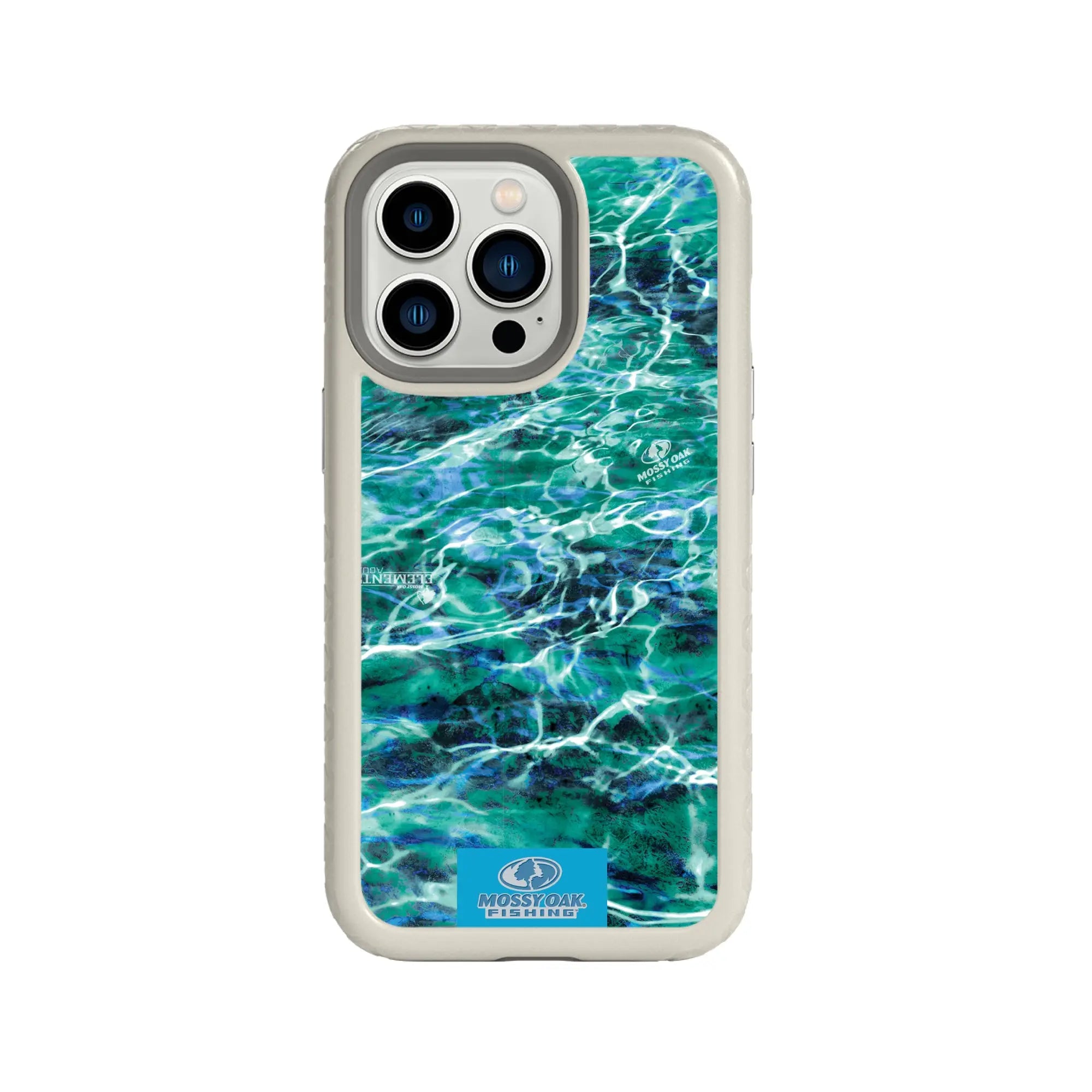 Mossy Oak Fortitude Series for Apple iPhone 13 Pro - Agua Seafoam - Custom Case - Gray - cellhelmet