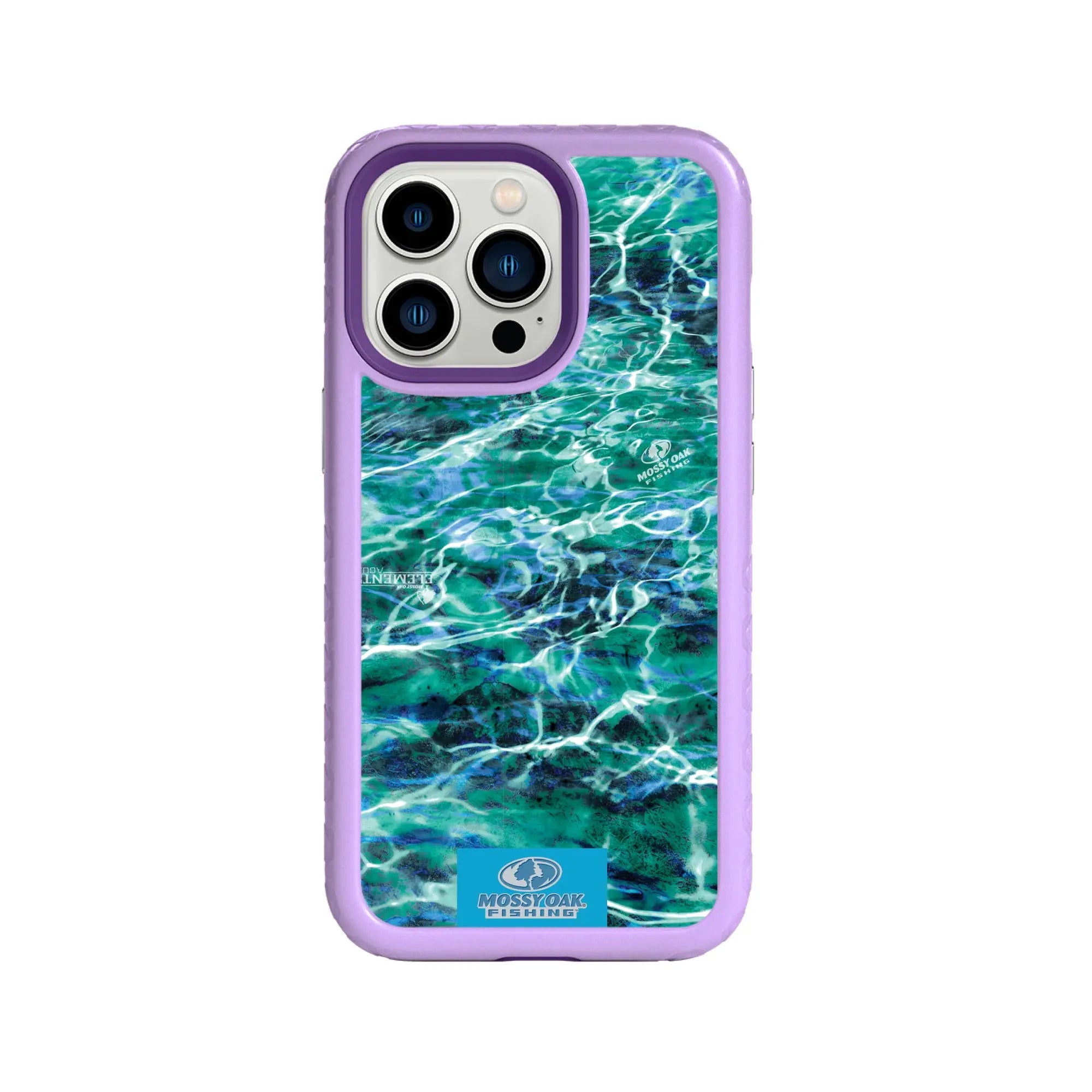 Mossy Oak Fortitude Series for Apple iPhone 13 Pro - Agua Seafoam - Custom Case - LilacBlossomPurple - cellhelmet