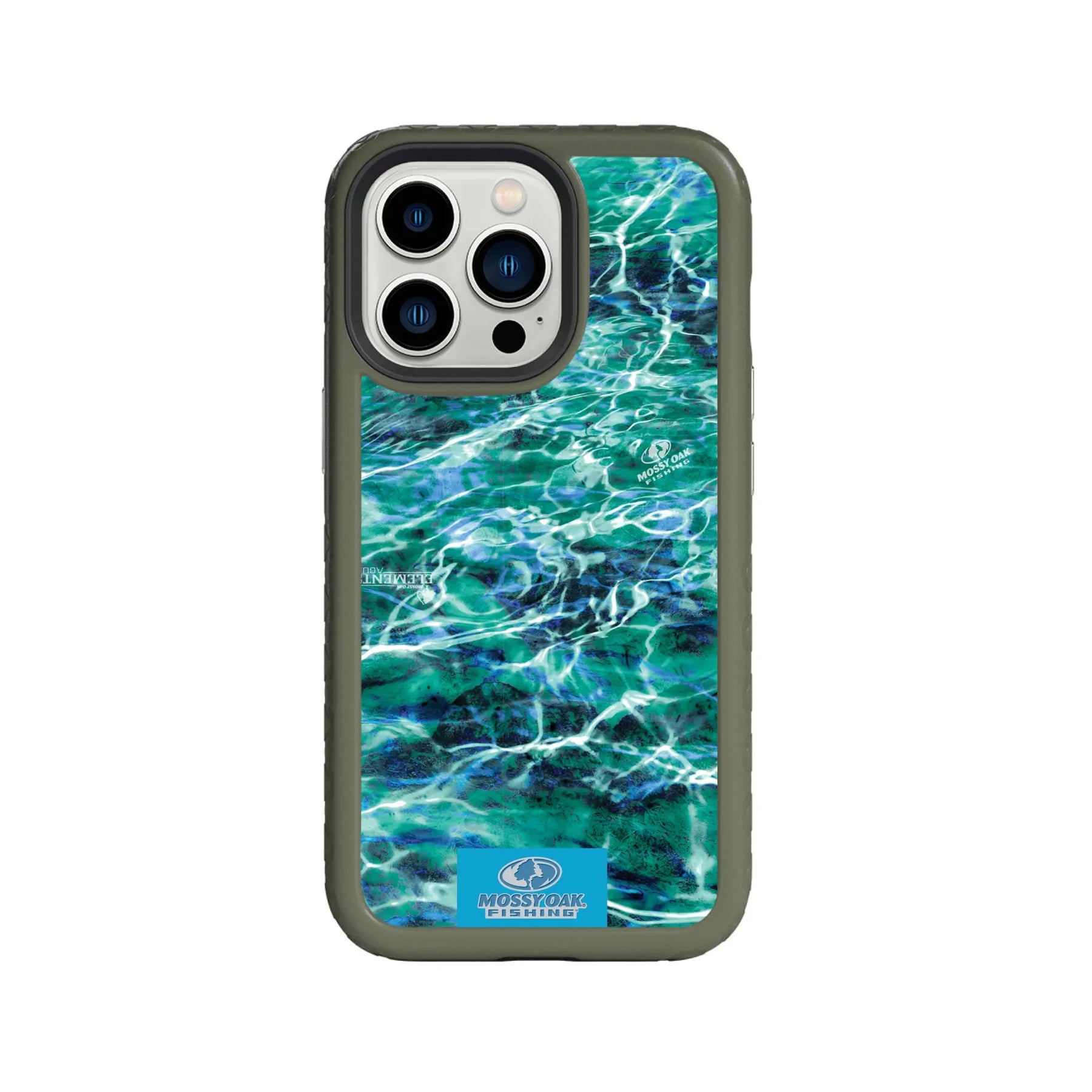 Mossy Oak Fortitude Series for Apple iPhone 13 Pro - Agua Seafoam - Custom Case - OliveDrabGreen - cellhelmet