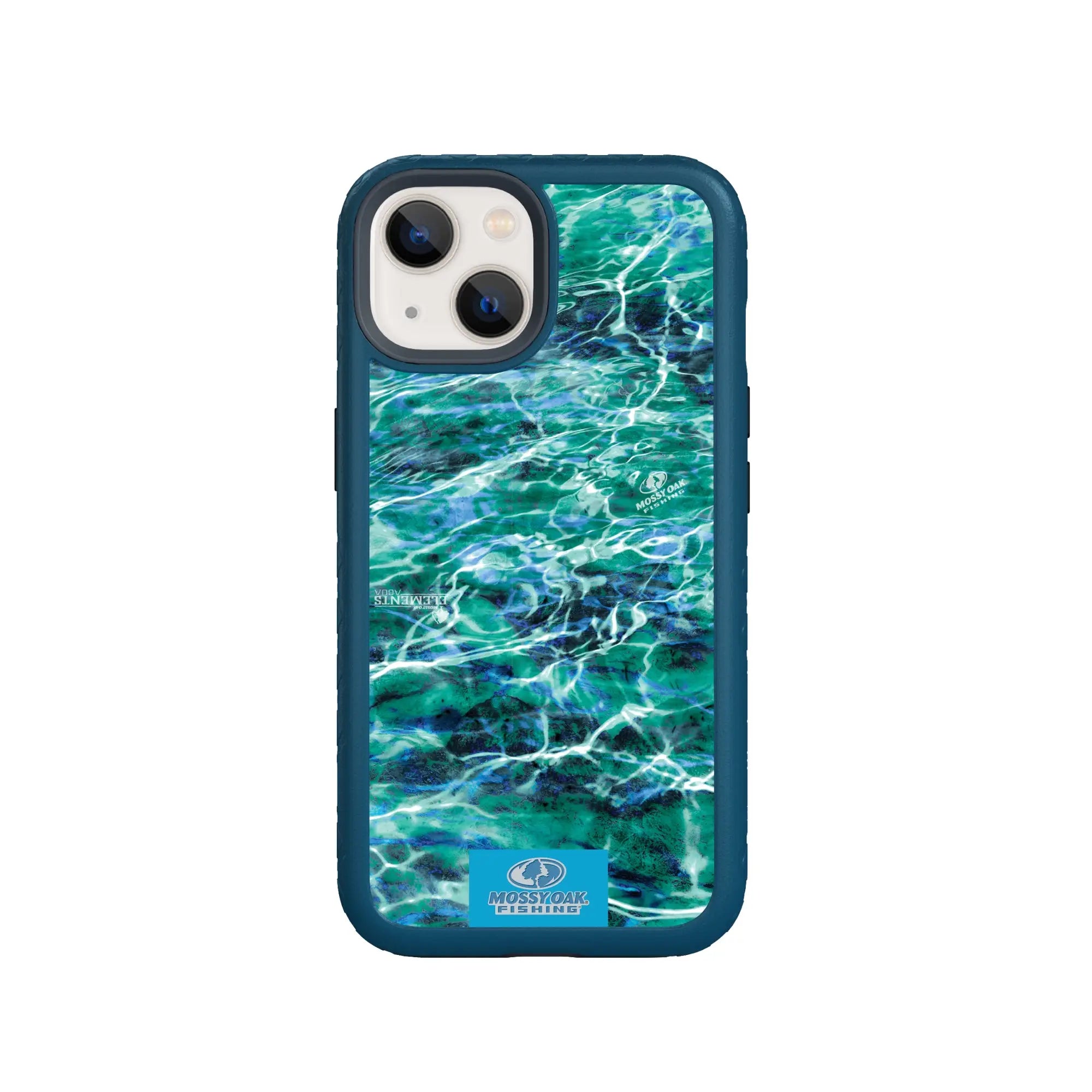 Mossy Oak Fortitude Series for Apple iPhone 14 - Agua Seafoam - Custom Case - DeepSeaBlue - cellhelmet