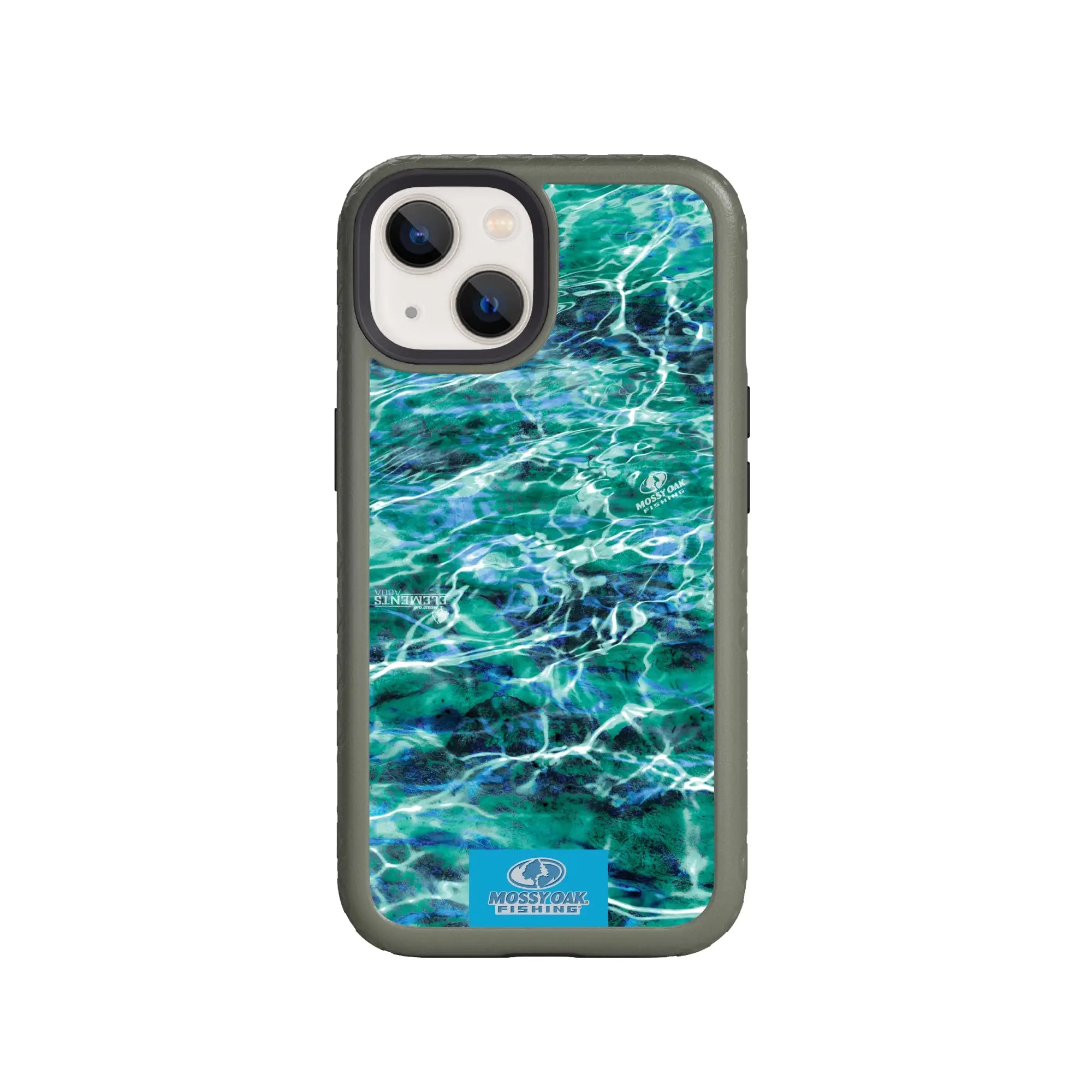 Mossy Oak Fortitude Series for Apple iPhone 14 - Agua Seafoam - Custom Case - OliveDrabGreen - cellhelmet