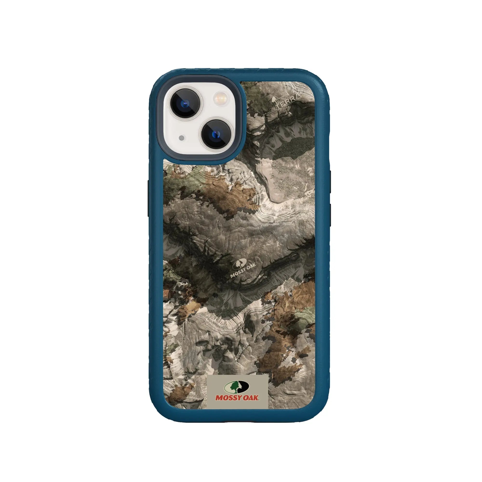 Mossy Oak Fortitude Series for Apple iPhone 14 - Terra Gila - Custom Case - DeepSeaBlue - cellhelmet