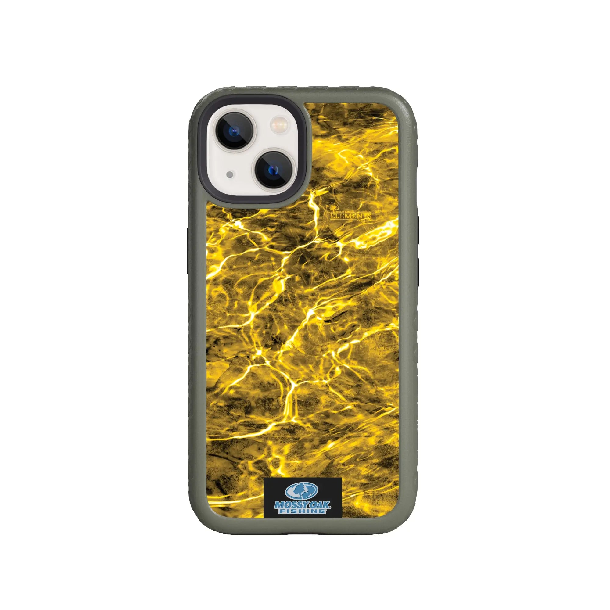 Mossy Oak Fortitude Series for Apple iPhone 14 Plus - Agua Yellowfin - Custom Case - OliveDrabGreen - cellhelmet