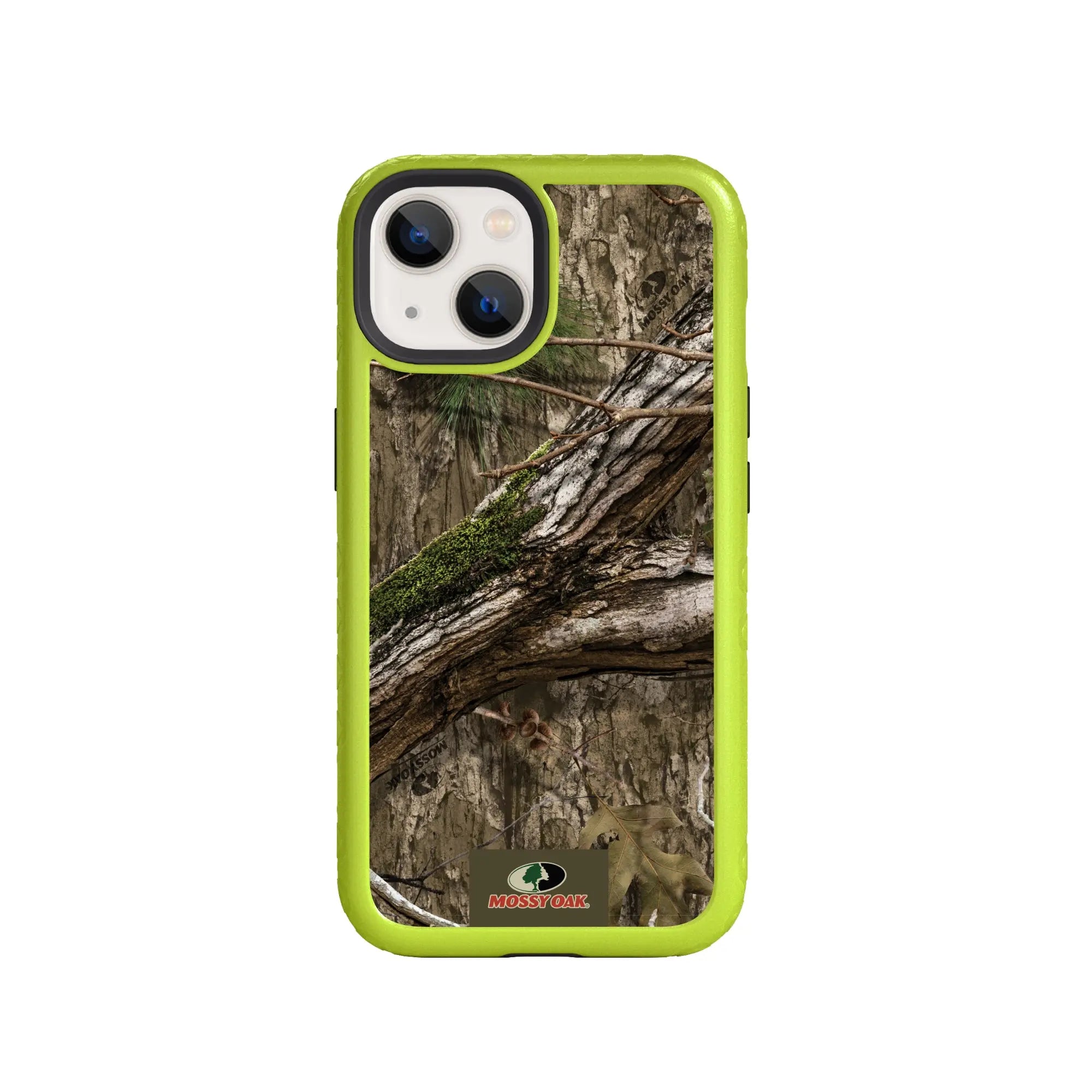 Mossy Oak Fortitude Series for Apple iPhone 14 Plus - Country DNA - Custom Case - ElectricLime - cellhelmet