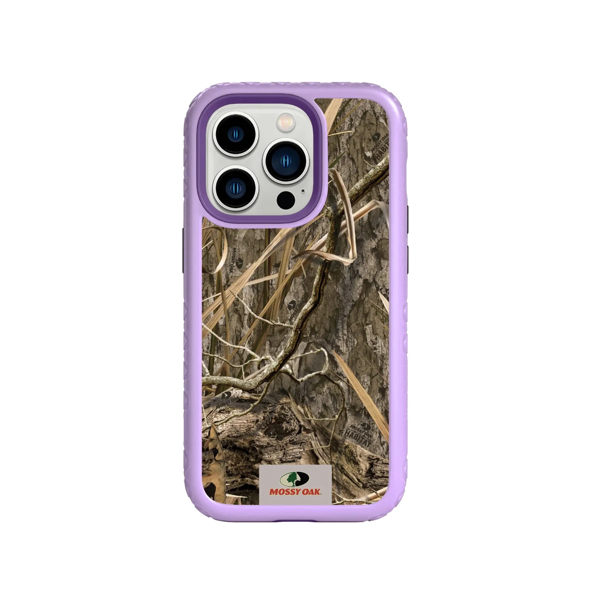 Mossy Oak Fortitude Series for Apple iPhone 14 Pro Max - Shadow Grass - Custom Case - LilacBlossomPurple - cellhelmet