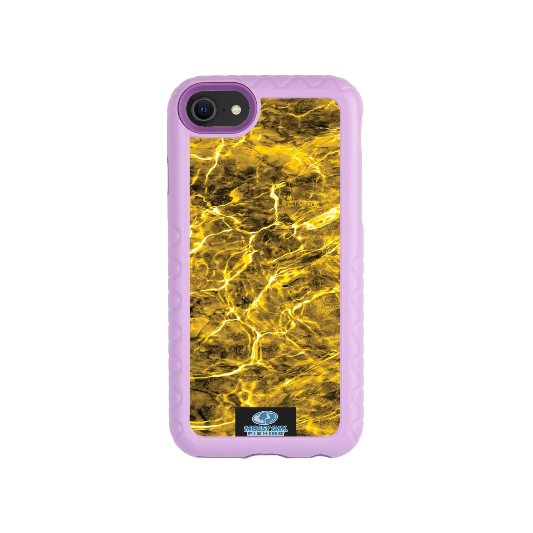 Mossy Oak Fortitude Series for Apple iPhone SE2 / SE3 / 6 / 7 / 8 - Agua Yellowfin - Custom Case - LilacBlossomPurple - cellhelmet