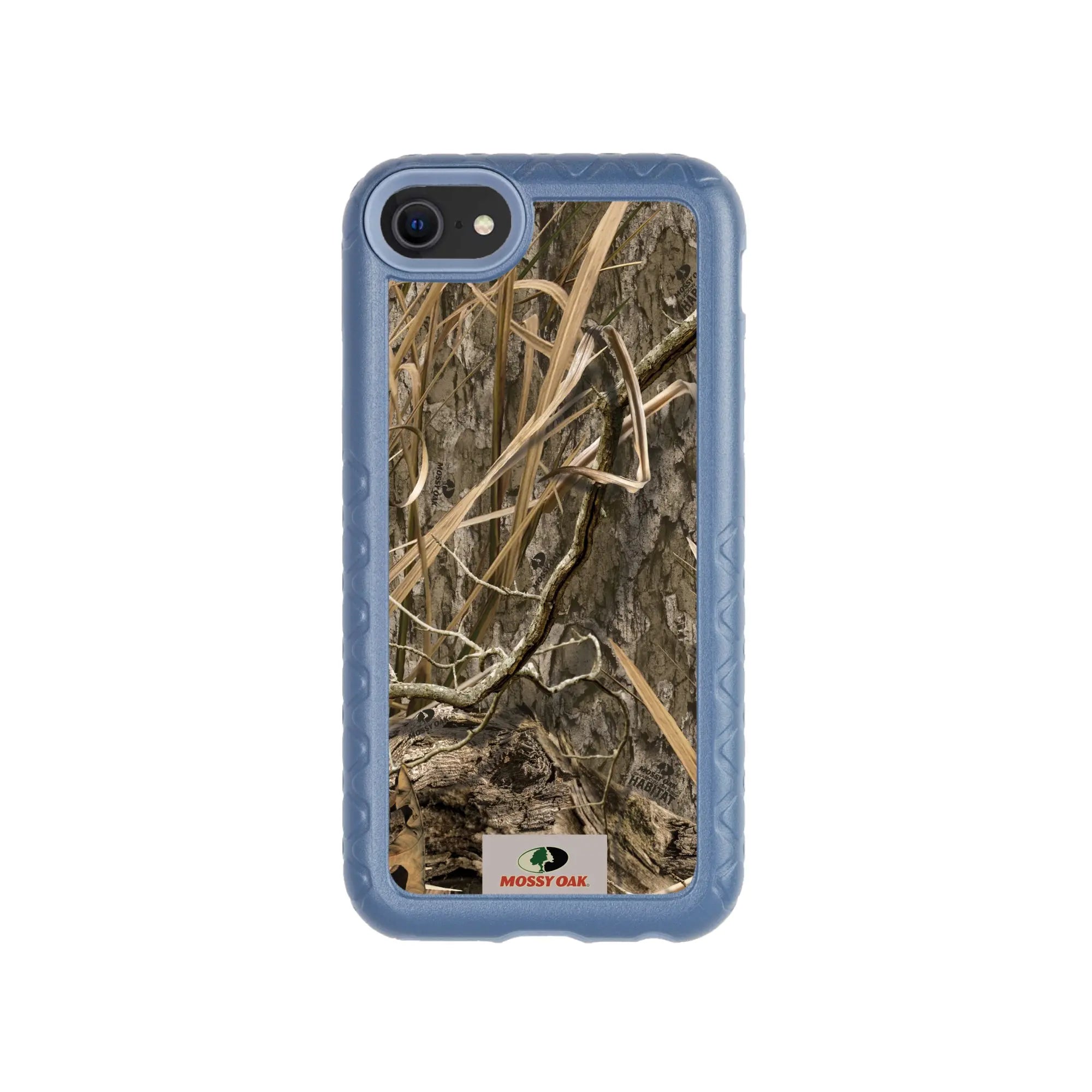 Mossy Oak Fortitude Series for Apple iPhone SE2 / SE3 / 6 / 7 / 8 - Shadow Grass - Custom Case - SlateBlue - cellhelmet
