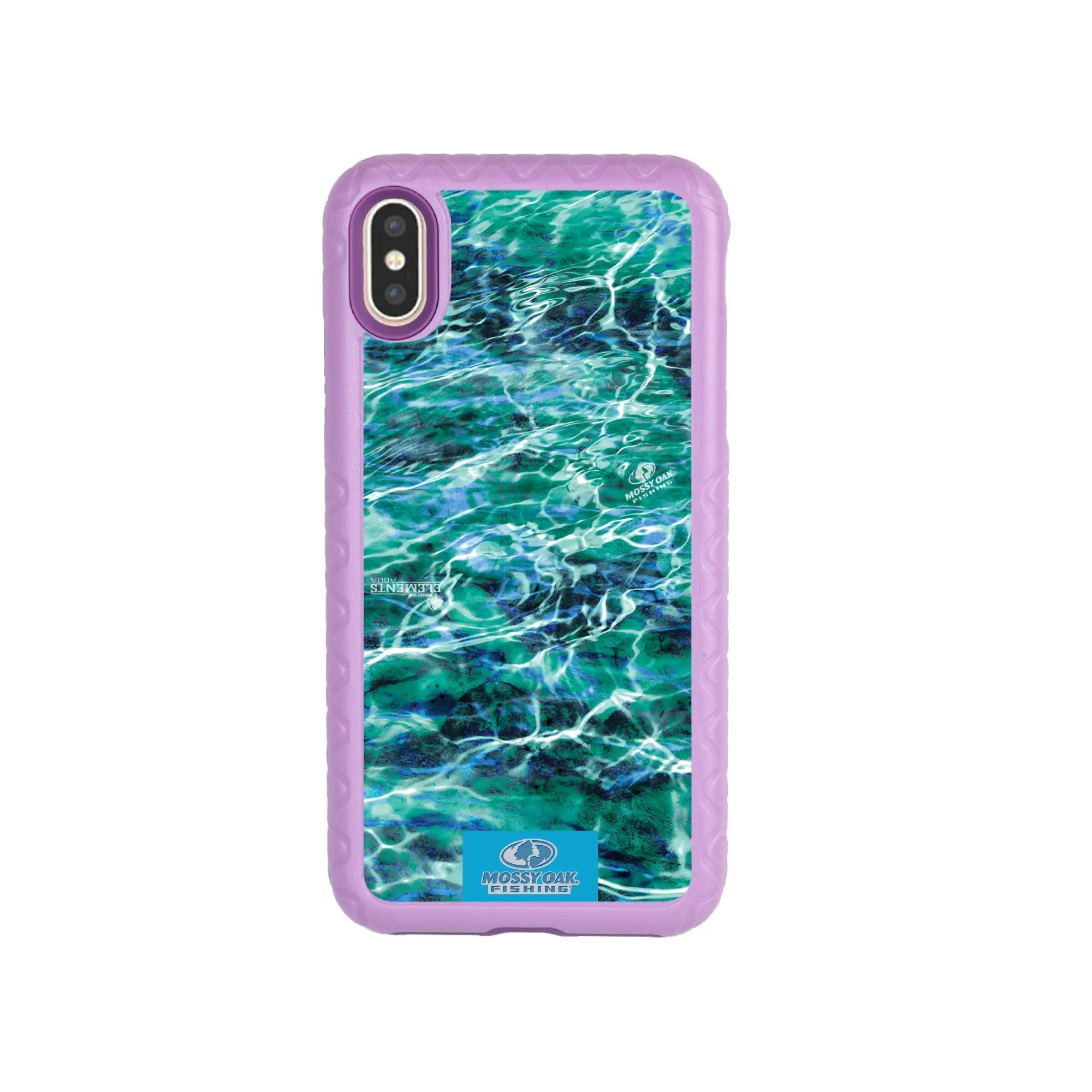 Mossy Oak Fortitude Series for Apple iPhone XS Max - Agua Seafoam - Custom Case - LilacBlossomPurple - cellhelmet