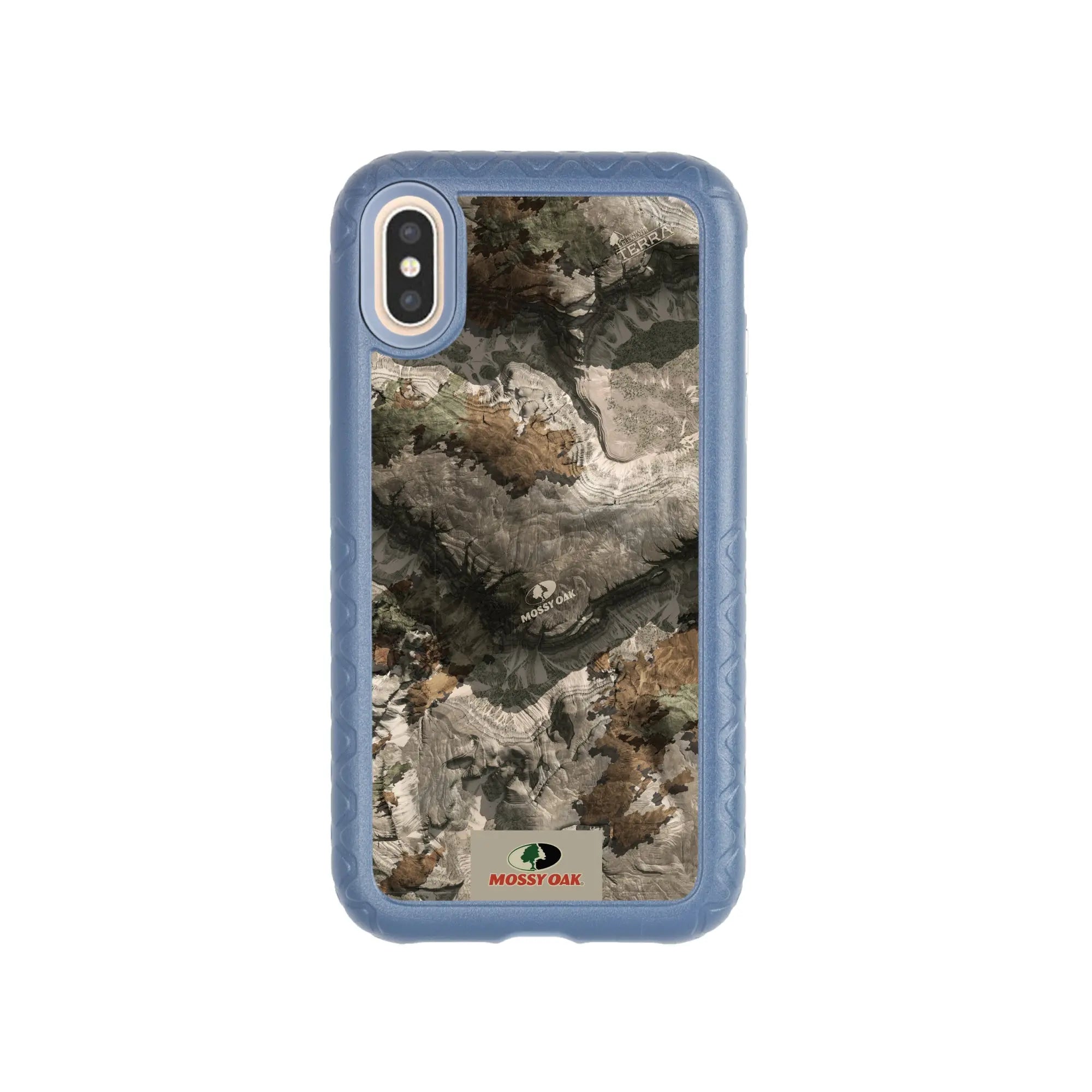 Mossy Oak Fortitude Series for Apple iPhone XS/X - Terra Gila - Custom Case - SlateBlue - cellhelmet