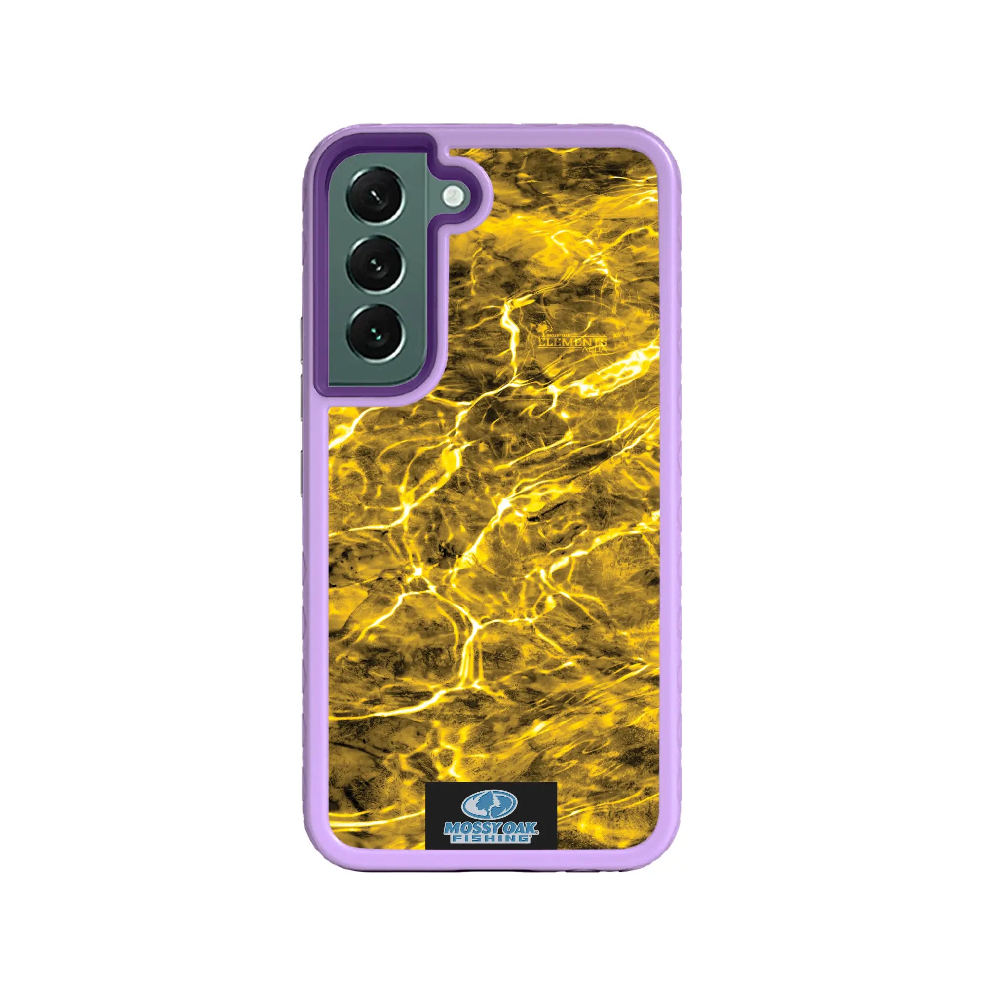 Mossy Oak Fortitude Series for Samsung Galaxy S22 5G - Agua Yellowfin - Custom Case - LilacBlossomPurple - cellhelmet
