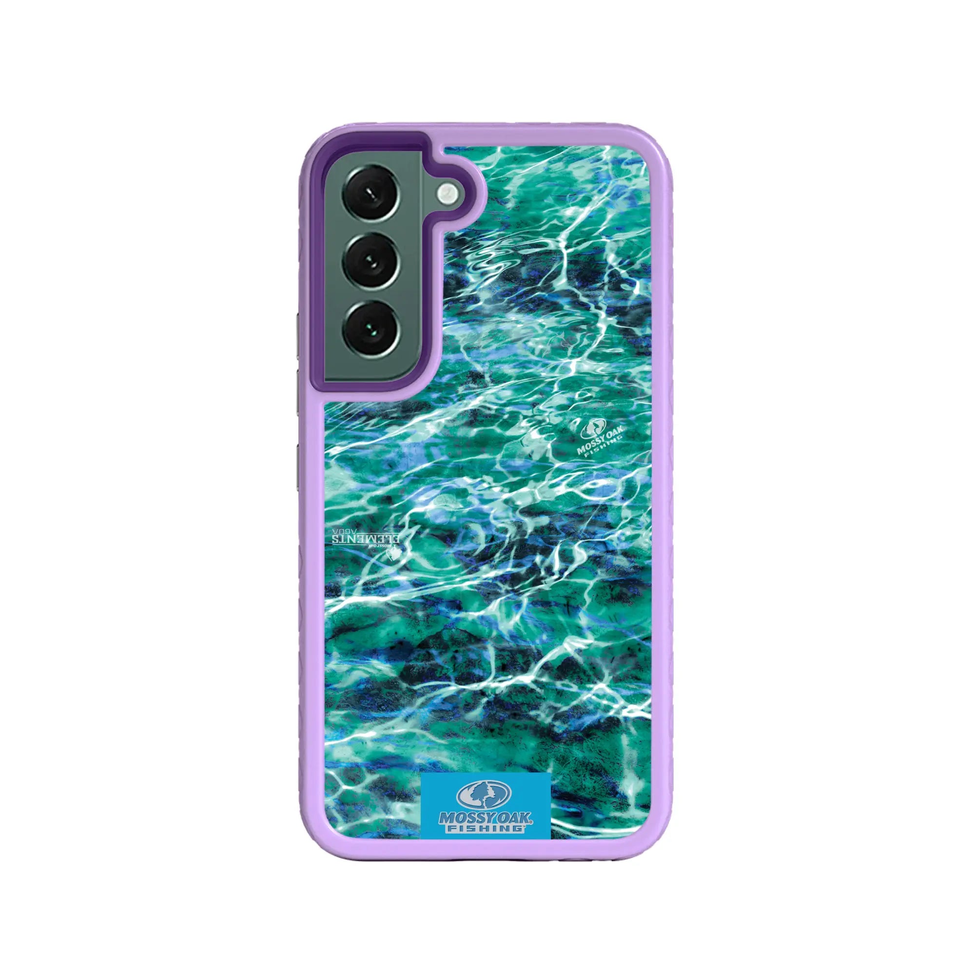Mossy Oak Fortitude Series for Samsung Galaxy S22 PLUS 5G - Agua Seafoam - Custom Case - LilacBlossomPurple - cellhelmet