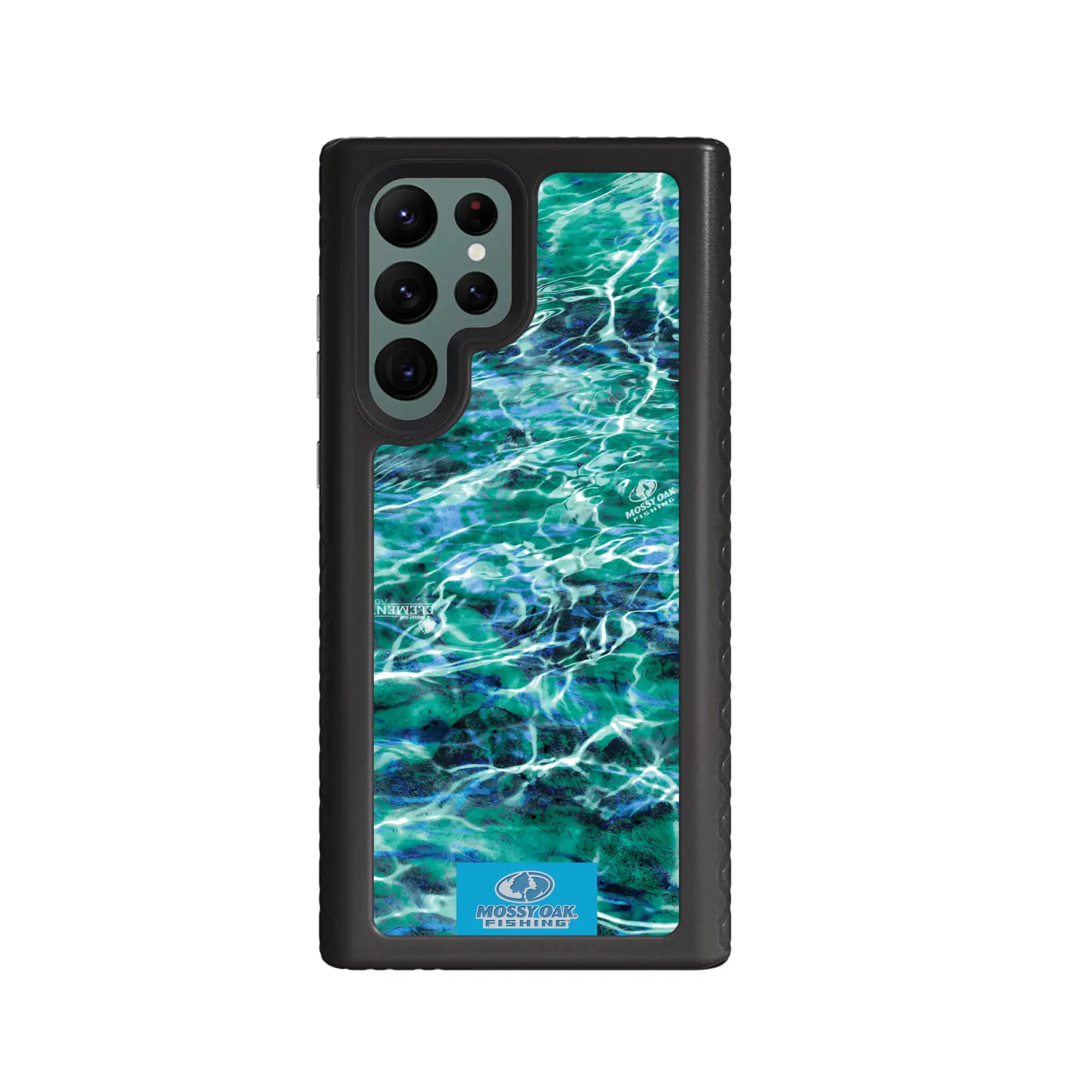 Mossy Oak Fortitude Series for Samsung Galaxy S22 ULTRA 5G - Agua Seafoam - Custom Case - OnyxBlack - cellhelmet