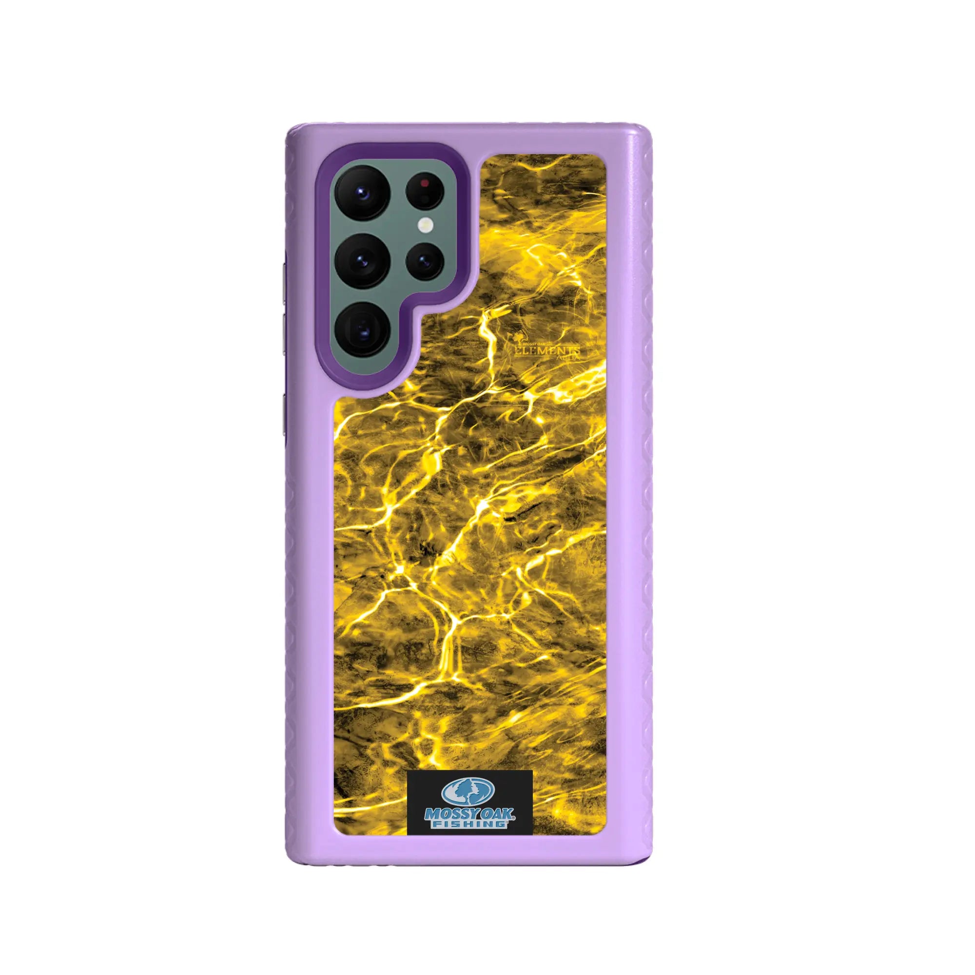 Mossy Oak Fortitude Series for Samsung Galaxy S22 ULTRA 5G - Agua Yellowfin - Custom Case - LilacBlossomPurple - cellhelmet