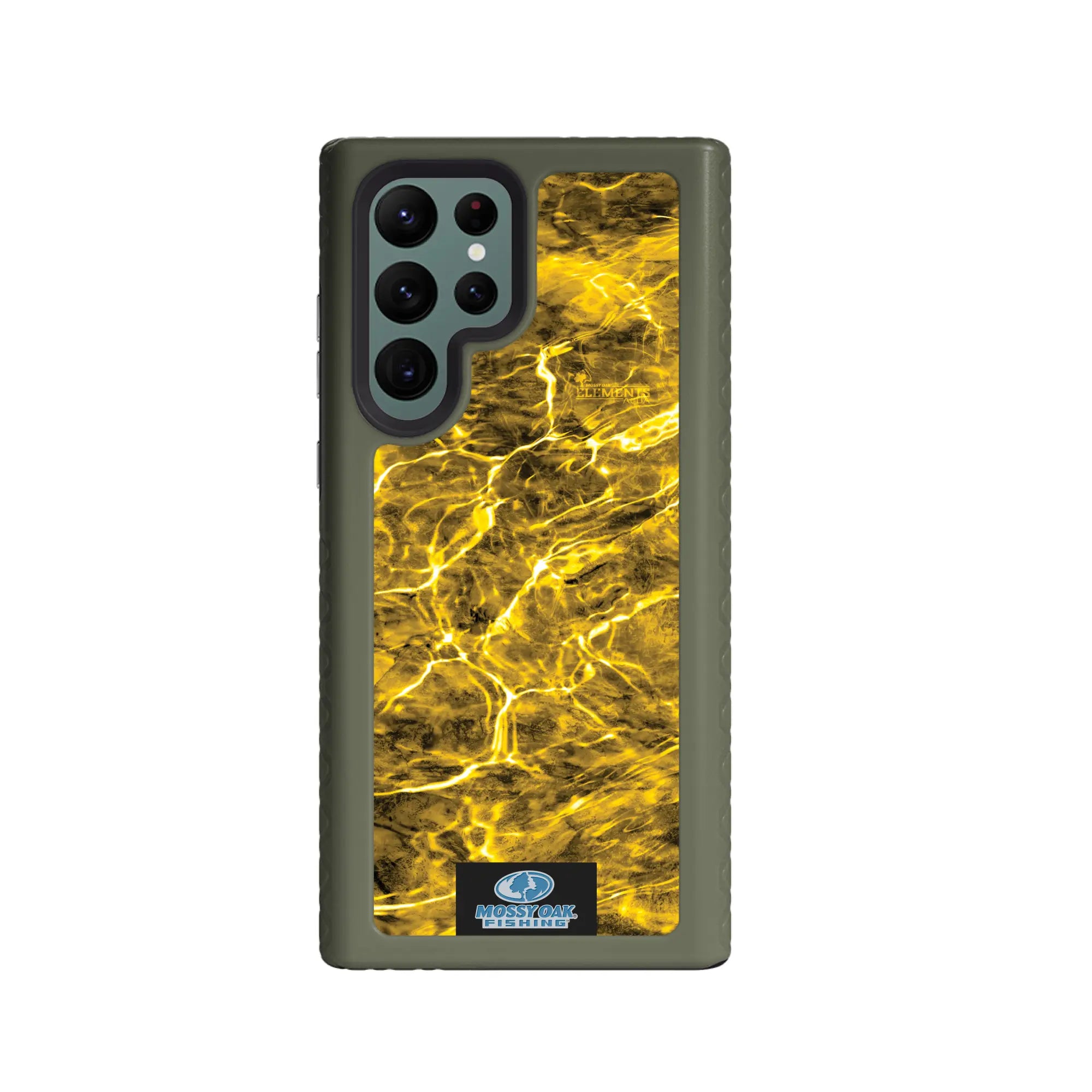 Mossy Oak Fortitude Series for Samsung Galaxy S22 ULTRA 5G - Agua Yellowfin - Custom Case - OliveDrabGreen - cellhelmet