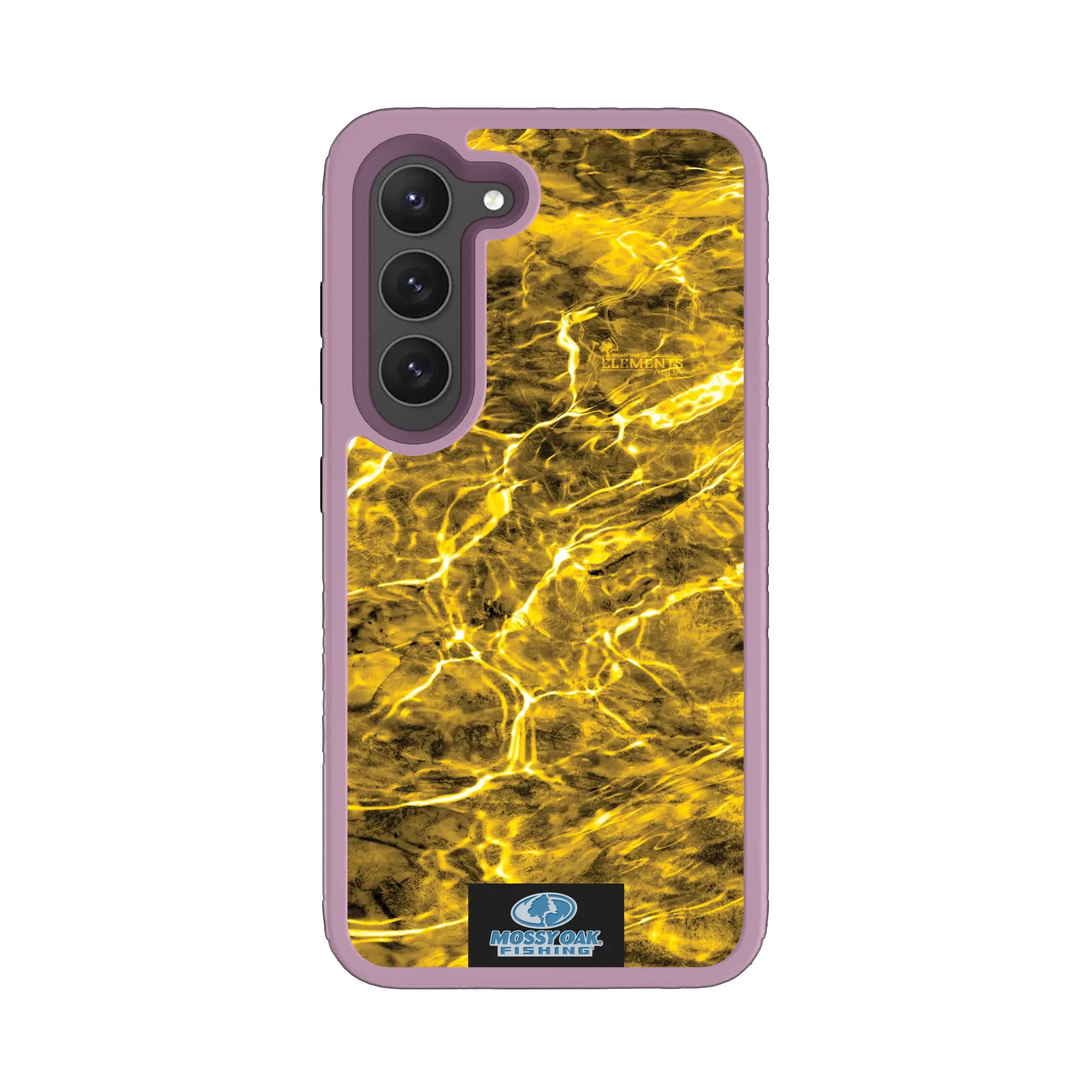 Mossy Oak Fortitude Series for Samsung Galaxy S23 - Agua Yellowfin - Custom Case - LilacBlossomPurple - cellhelmet