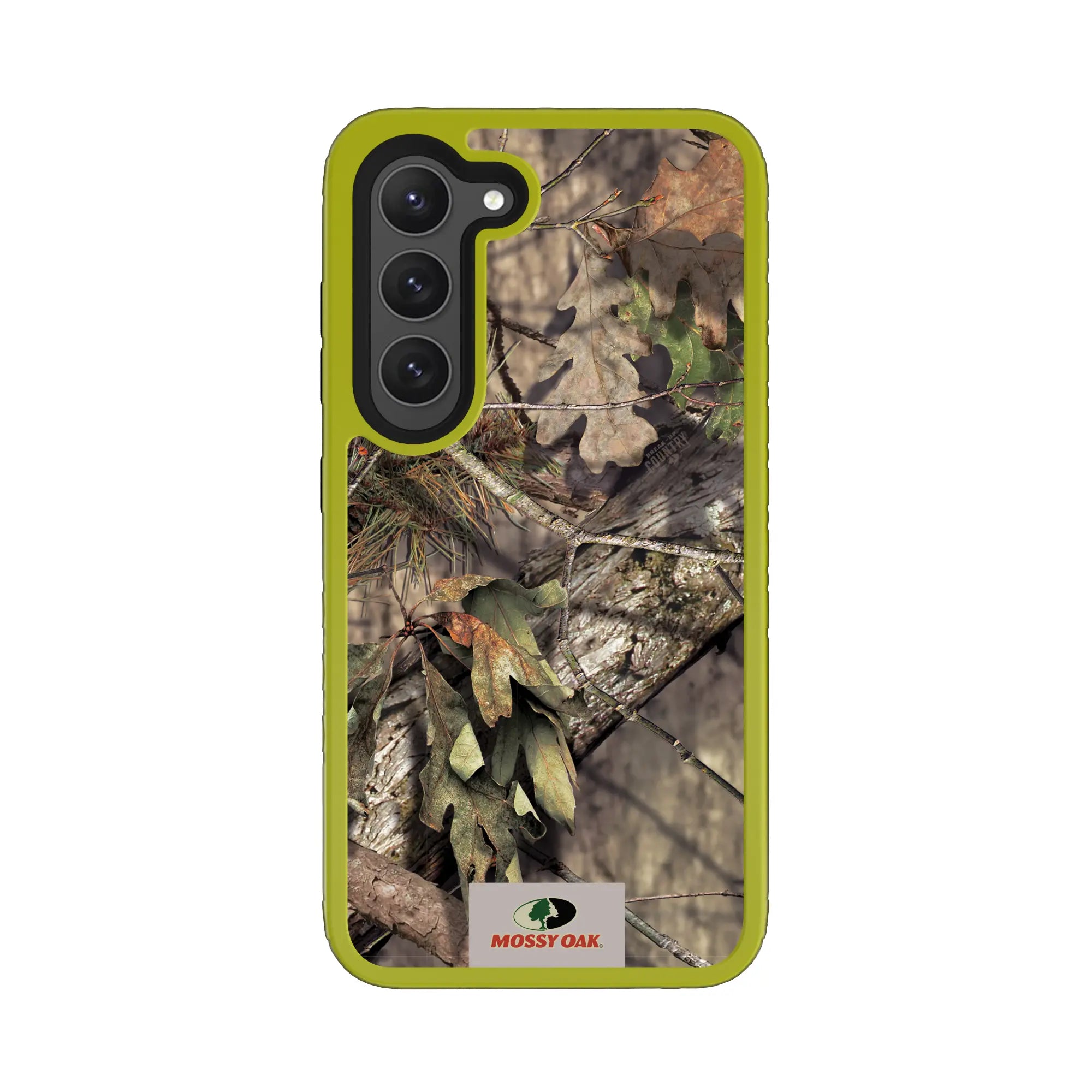 Mossy Oak Fortitude Series for Samsung Galaxy S23 Plus - Breakup Country - Custom Case - ElectricLime - cellhelmet