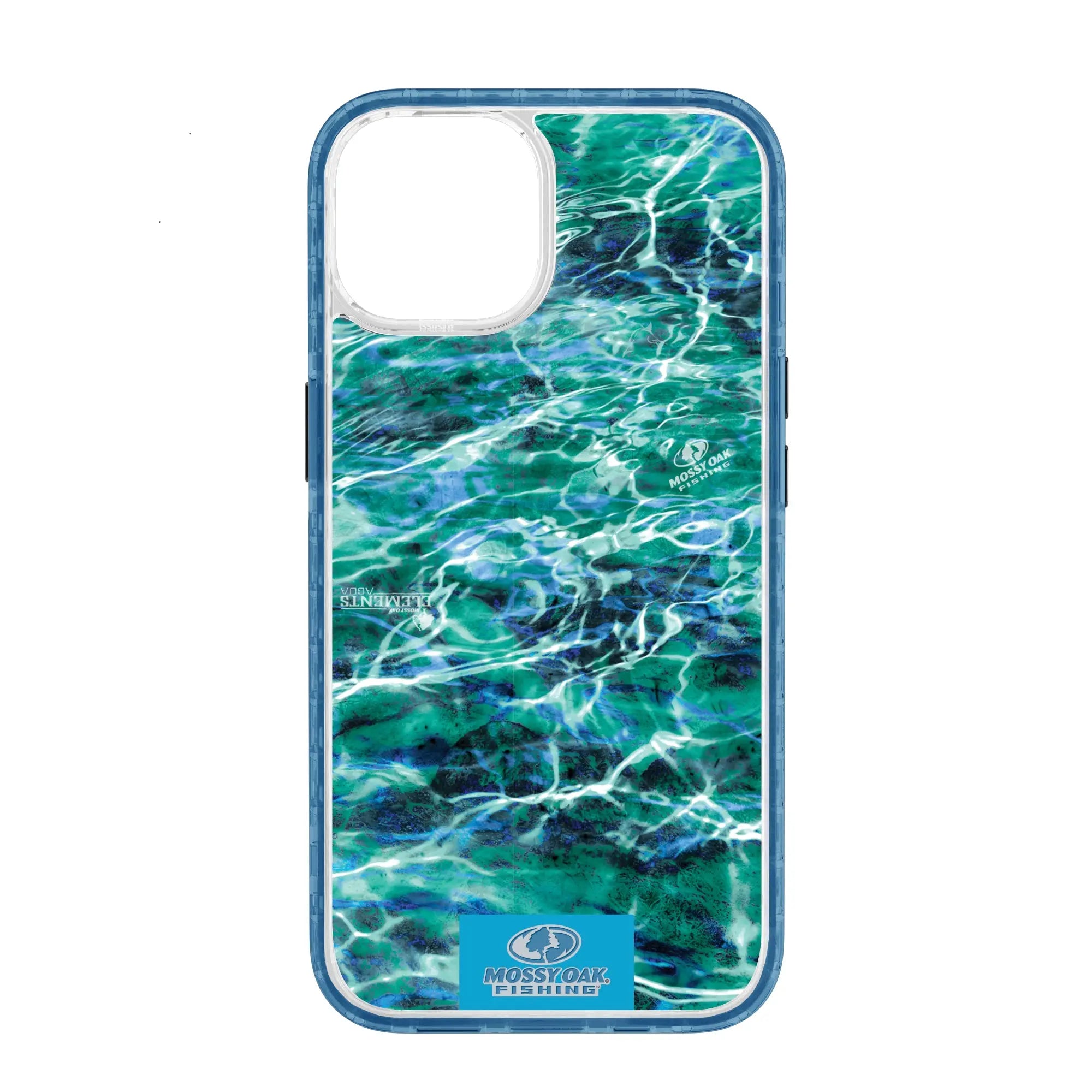 Mossy Oak Magnitude Series for Apple iPhone 14  - Agua Seafoam - Custom Case - DeepSeaBlue - cellhelmet