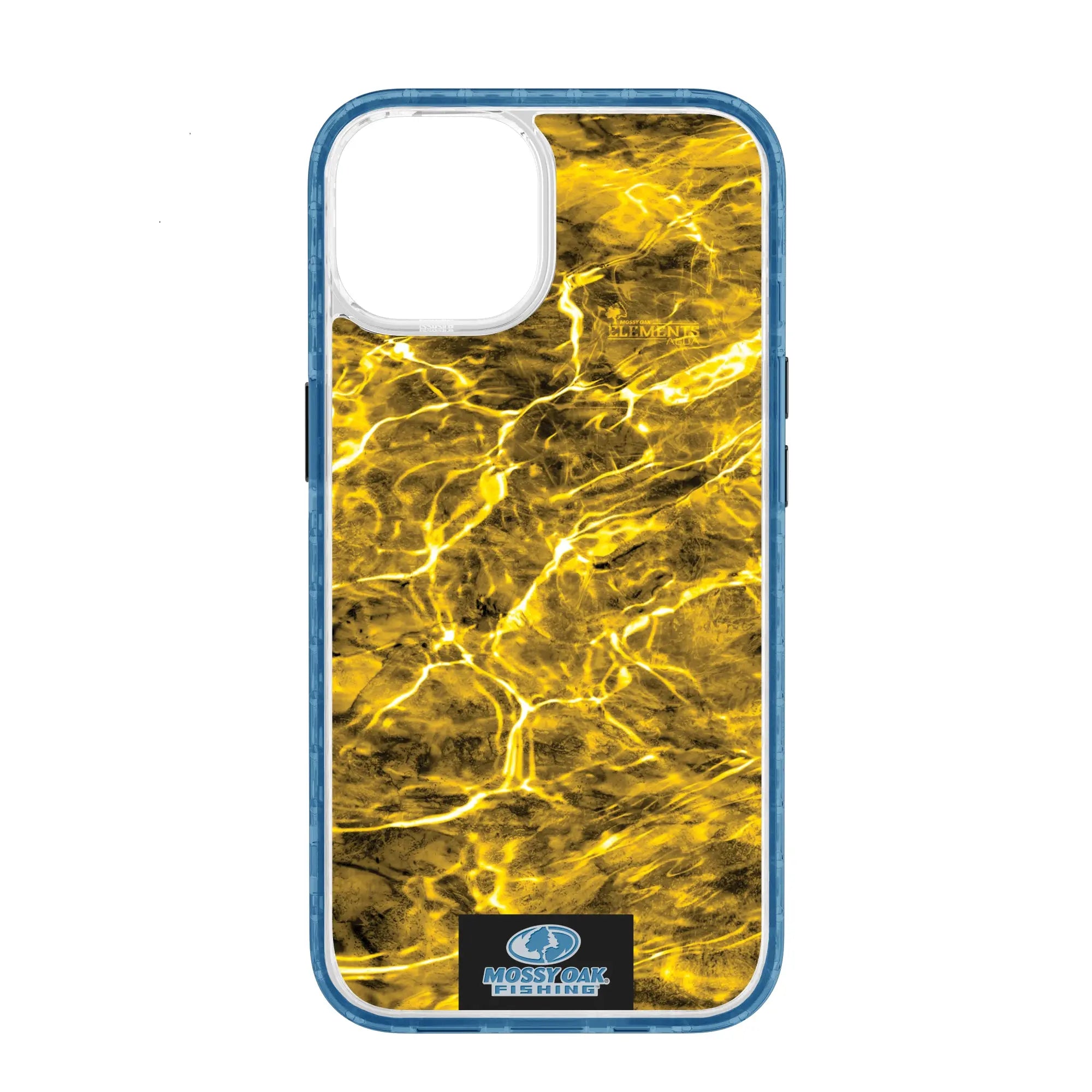 Mossy Oak Magnitude Series for Apple iPhone 14  - Agua Yellowfin - Custom Case - DeepSeaBlue - cellhelmet