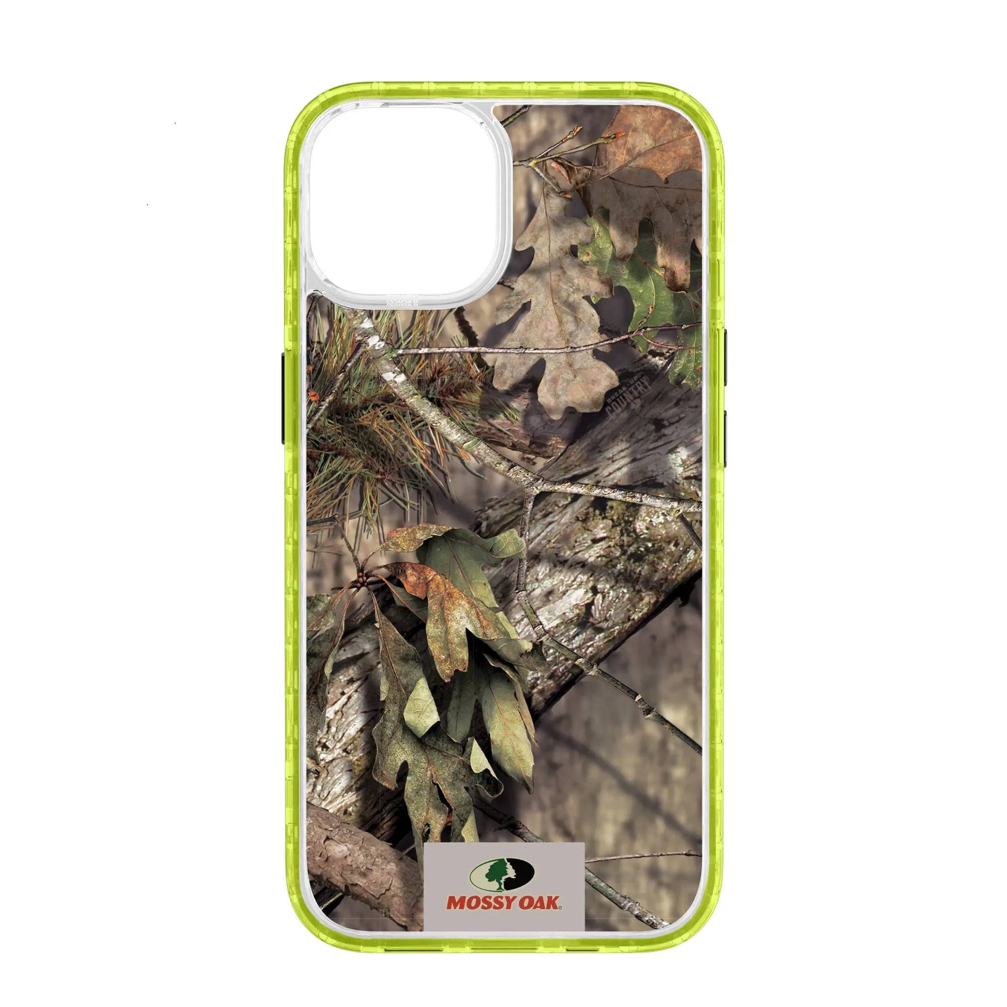 Mossy Oak Magnitude Series for Apple iPhone 14  - Breakup Country - Custom Case - ElectricLime - cellhelmet