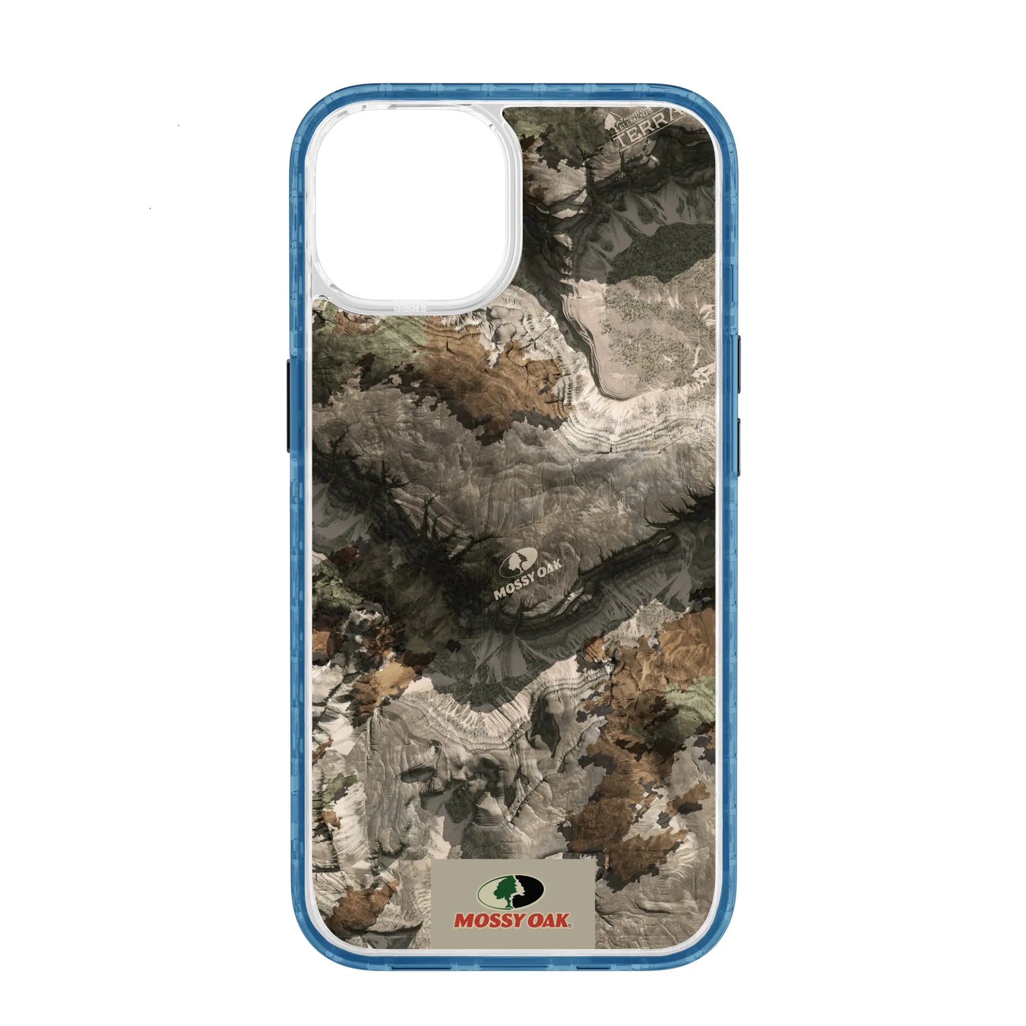 Mossy Oak Magnitude Series for Apple iPhone 14  - Terra Gila - Custom Case - DeepSeaBlue - cellhelmet