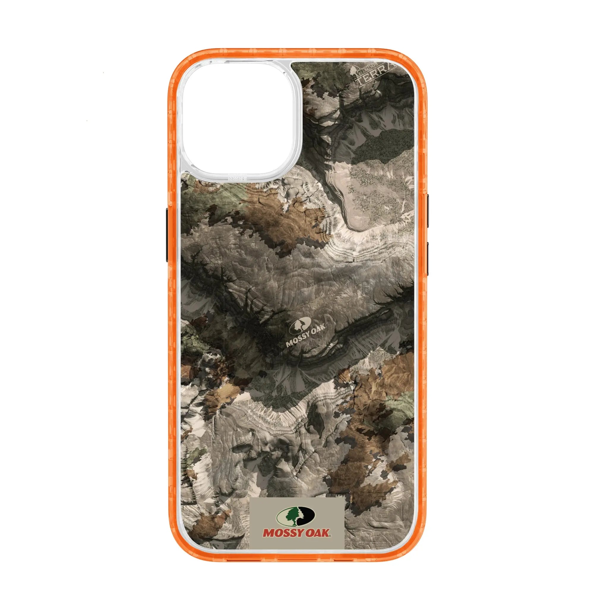 Mossy Oak Magnitude Series for Apple iPhone 14 - Terra Gila - Custom Case - BlazeOrange - cellhelmet