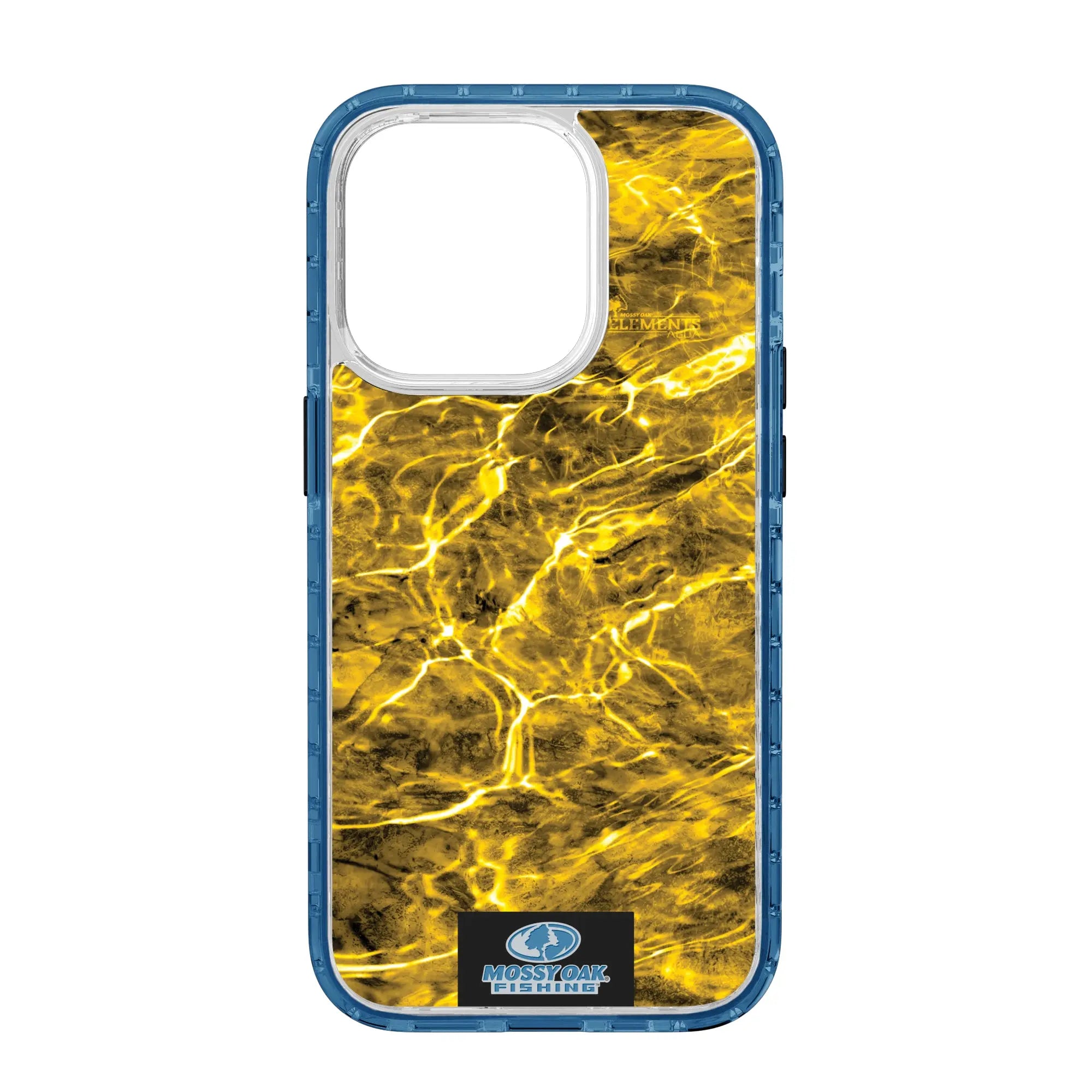 Mossy Oak Magnitude Series for Apple iPhone 14 Pro  - Agua Yellowfin - Custom Case - DeepSeaBlue - cellhelmet