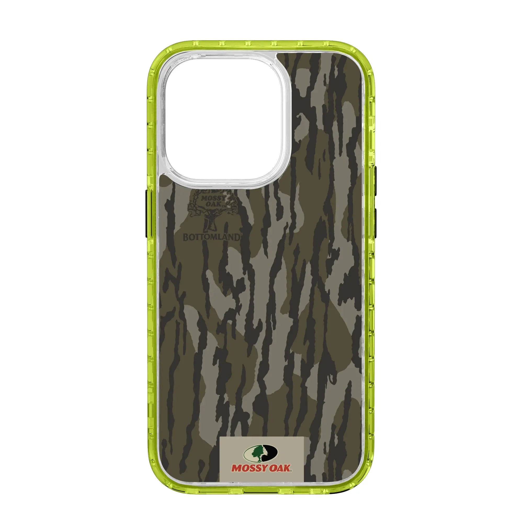 Mossy Oak Magnitude Series for Apple iPhone 14 Pro Max  - Bottomland Orig - Custom Case - ElectricLime - cellhelmet
