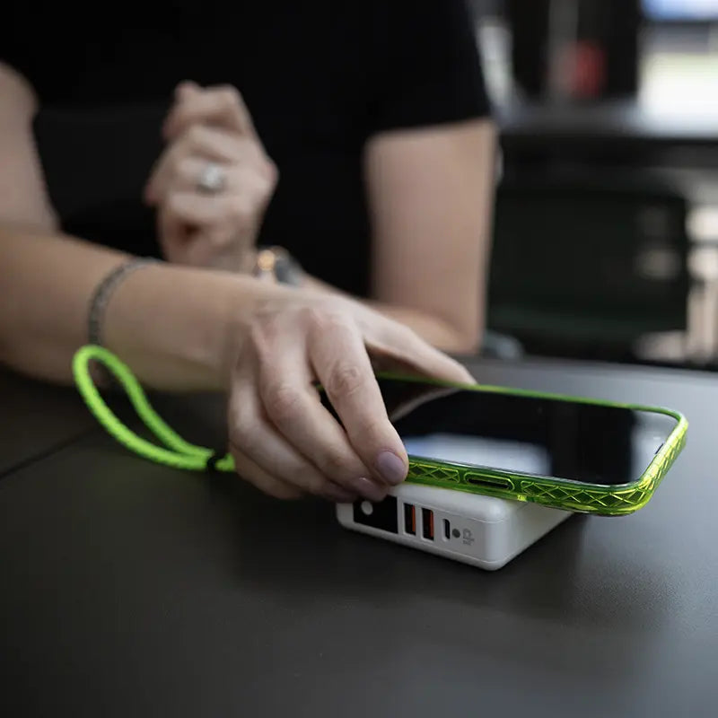Multi-Charge Pro: 8K mAh Power Bank and Qi Wireless Charger w/ Type C and Type A Outputs cellhelmet cellhelmet