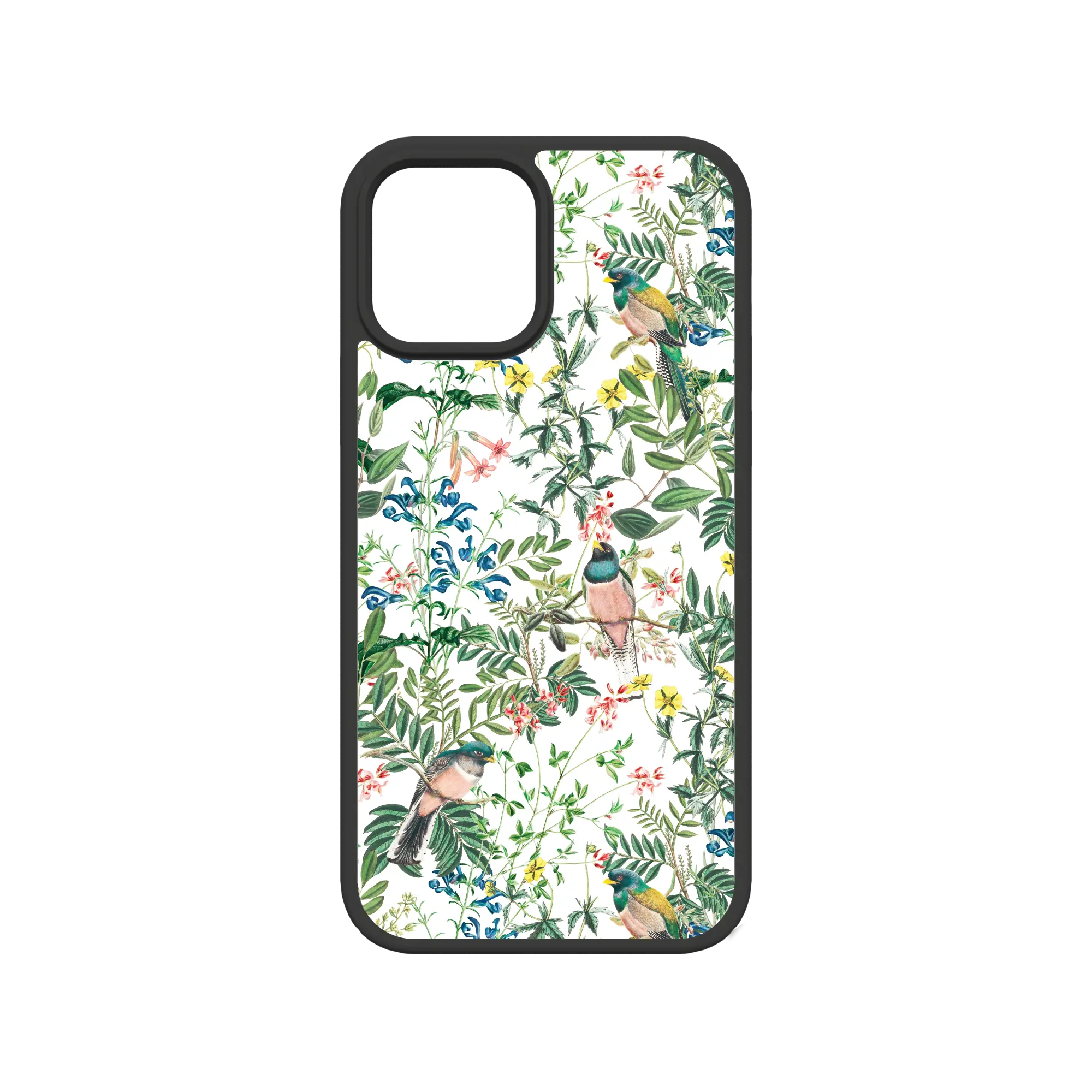 Apple-iPhone-12-12-Pro-Crystal-Clear Oasis Blossom | Protective MagSafe Floral Bird Case | Birds and Bees Series for Apple iPhone 12 Series cellhelmet cellhelmet