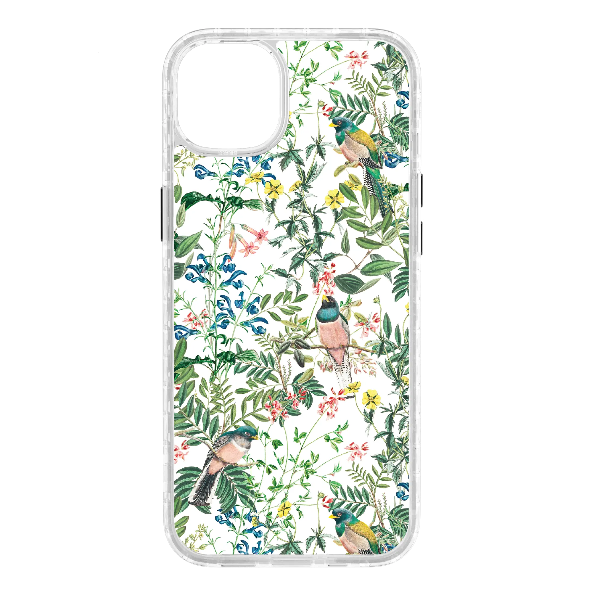 Apple-iPhone-14-Plus-Crystal-Clear Oasis Blossom | Protective MagSafe Floral Bird Case | Birds and Bees Series for Apple iPhone 14 Series cellhelmet cellhelmet