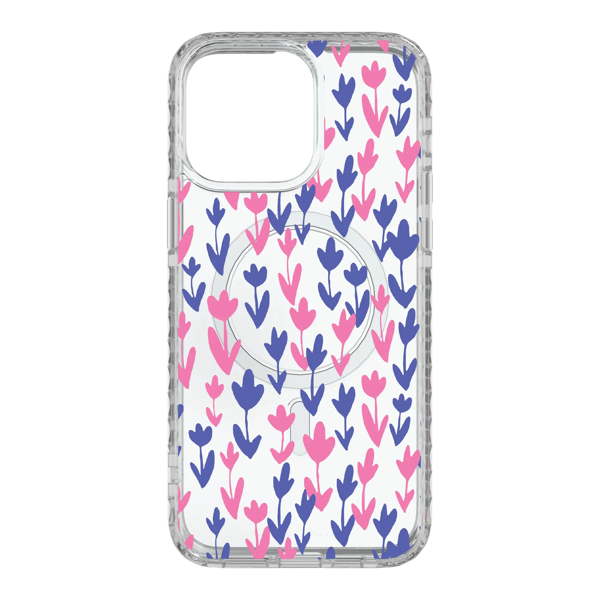 Apple-iPhone-15-Pro-Max-Crystal-Clear Pastel Bloom | Protective MagSafe Case | Flower Series for Apple iPhone 15 Series cellhelmet cellhelmet