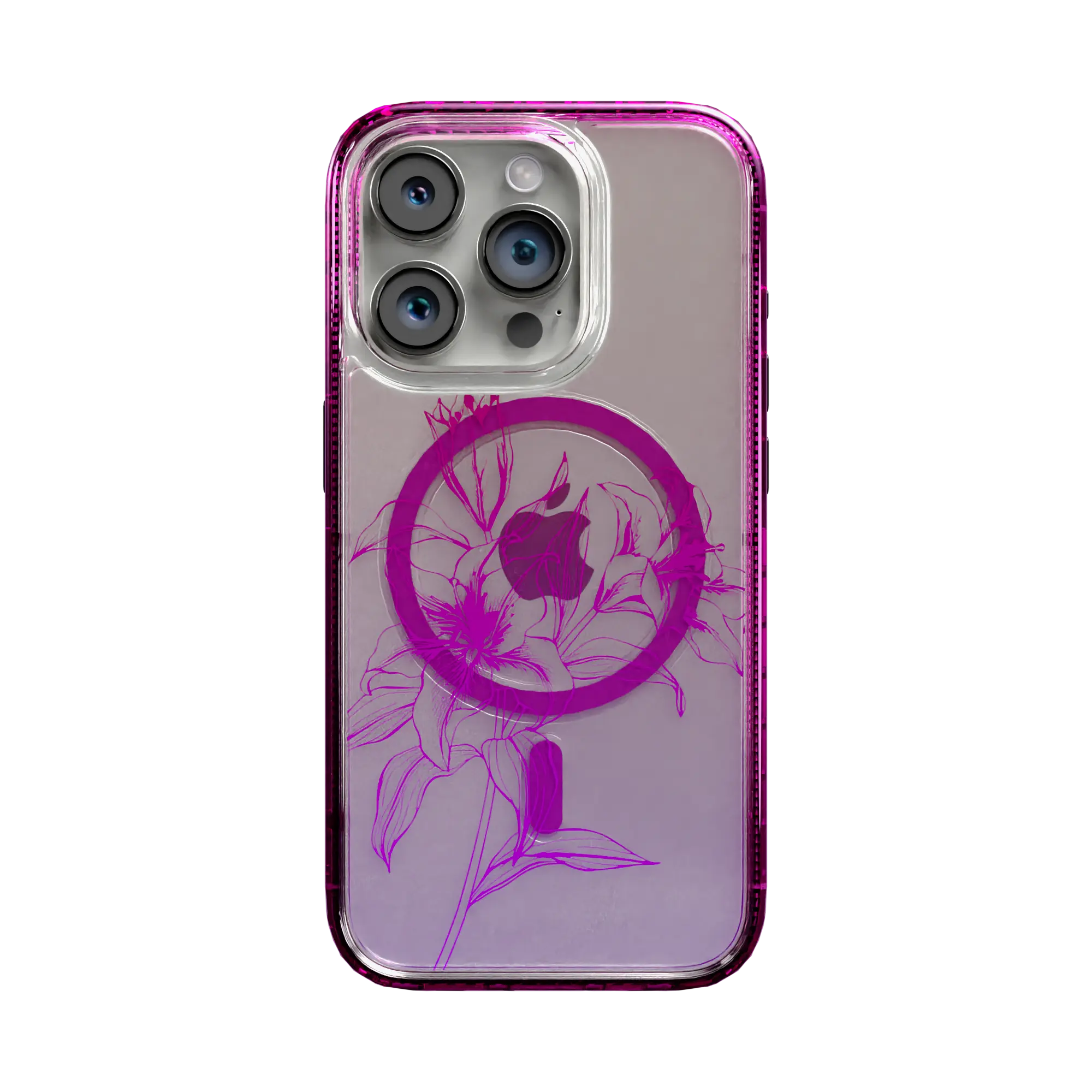 Apple-iPhone-15-Pro-Vivid-Magenta Pink Prism | Protective MagSafe Case | Ombre Bouquet Collection for Apple iPhone 15 Series cellhelmet cellhelmet