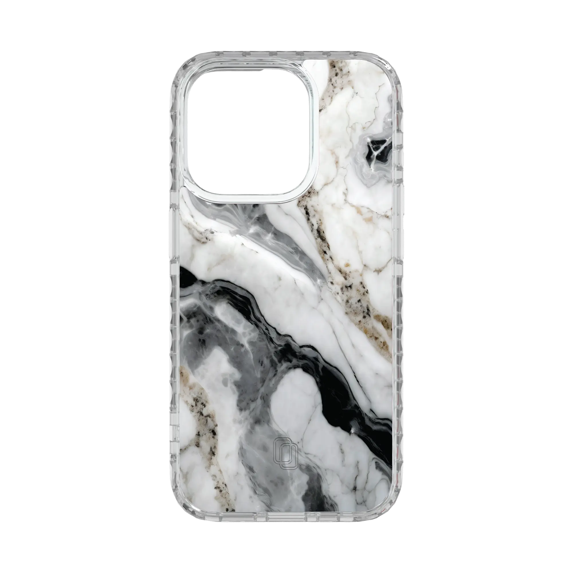 Apple-iPhone-15-Pro-Crystal-Clear Pure Snow | Protective MagSafe White Marble Case | Marble Stone Collection for Apple iPhone 15 Series cellhelmet cellhelmet