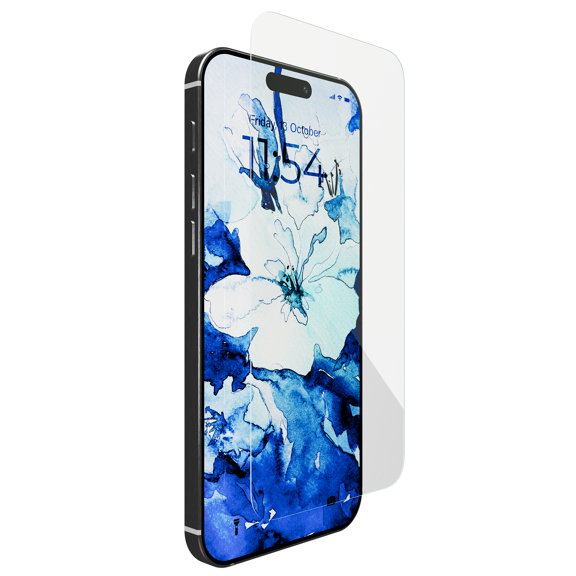 Blue Light Blocking Tempered Glass for iPhone 16 w/ Alignment tray and Anti-Microbial