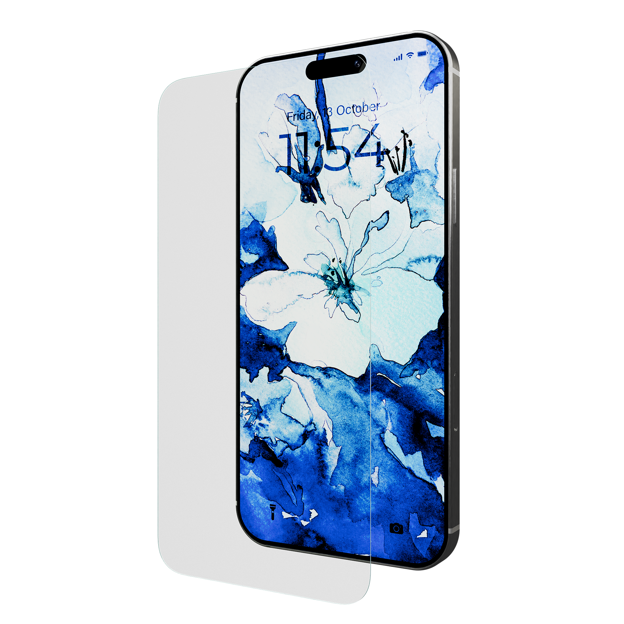 Blue Light Blocking Tempered Glass for iPhone 16 Plus w/ Alignment tray and Anti-Microbial
