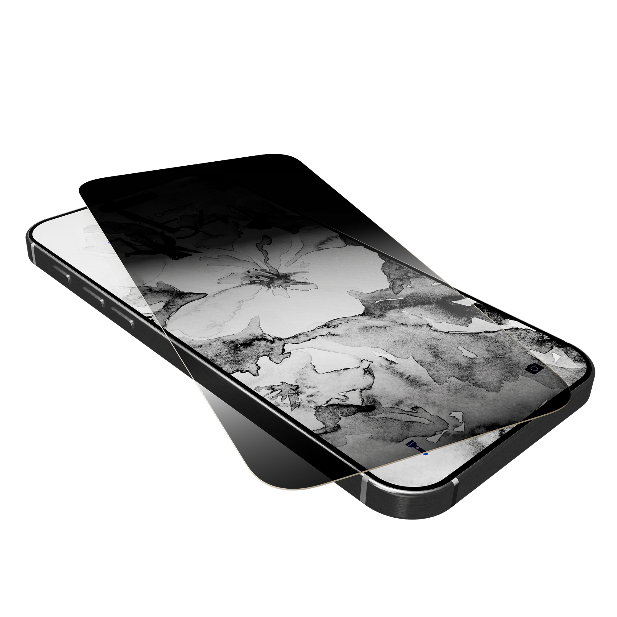 Privacy Glass for iPhone 16 Plus w/ Alignment tray and Anti-Microbial