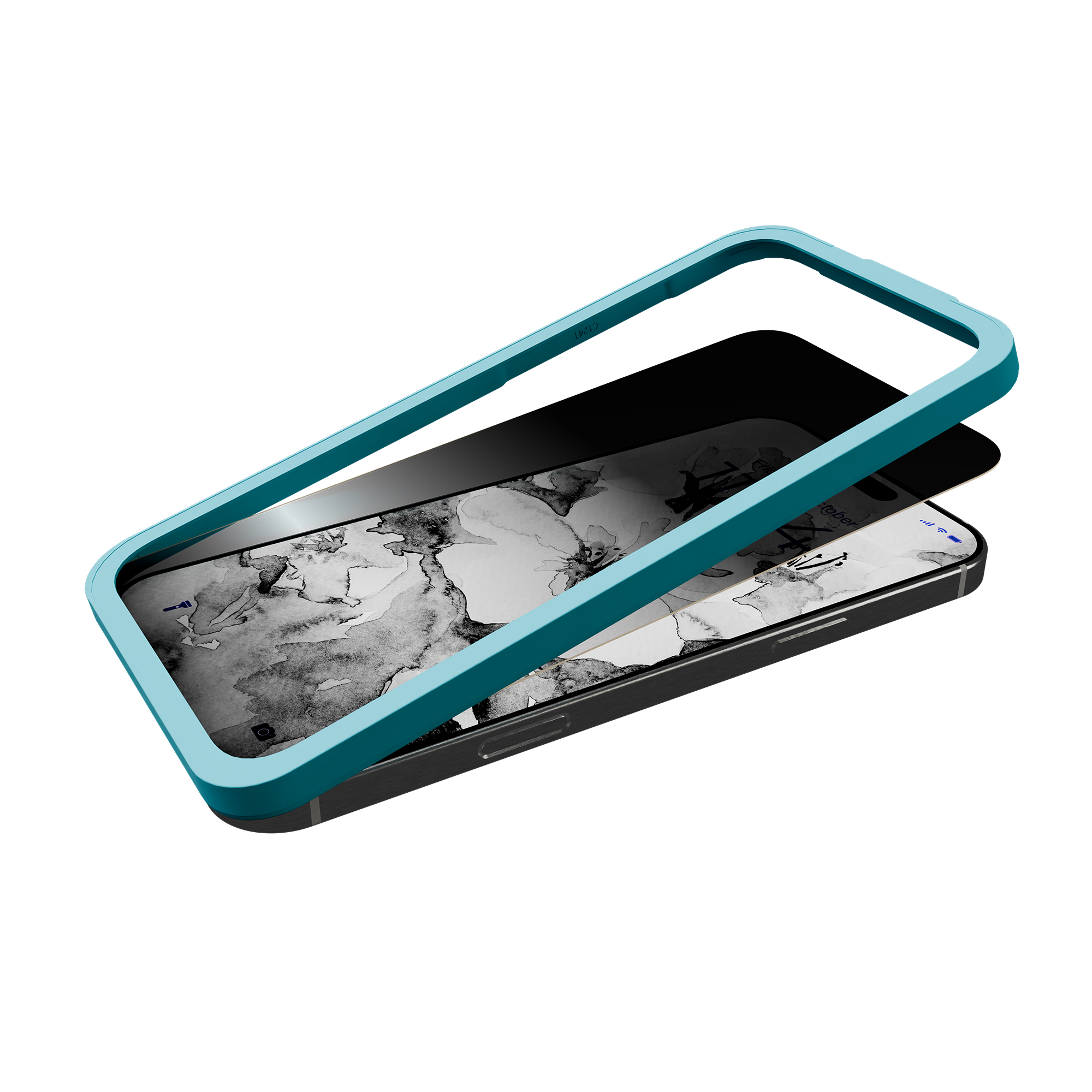 Privacy Glass for iPhone 16 Pro Max w/ Alignment tray and Anti-Microbial