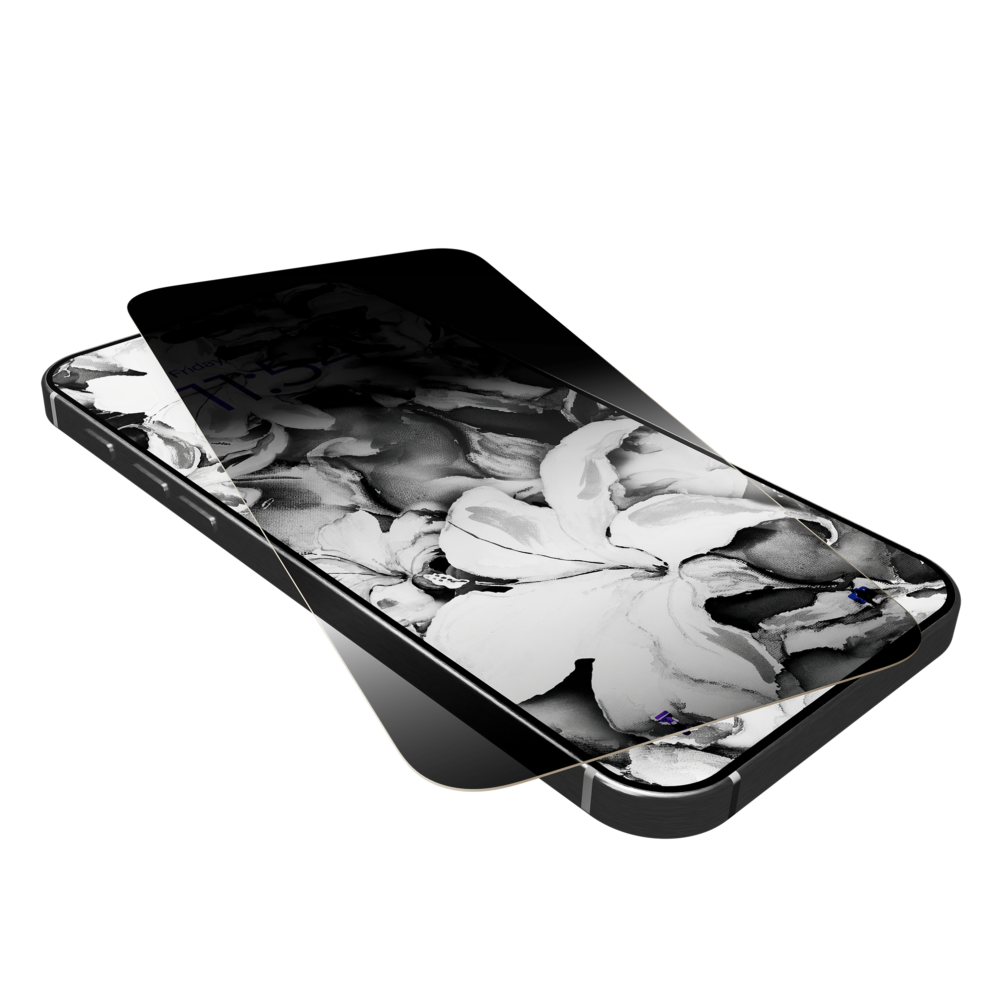 Privacy Glass for iPhone 16e/17e w/ Alignment tray and Anti-Microbial