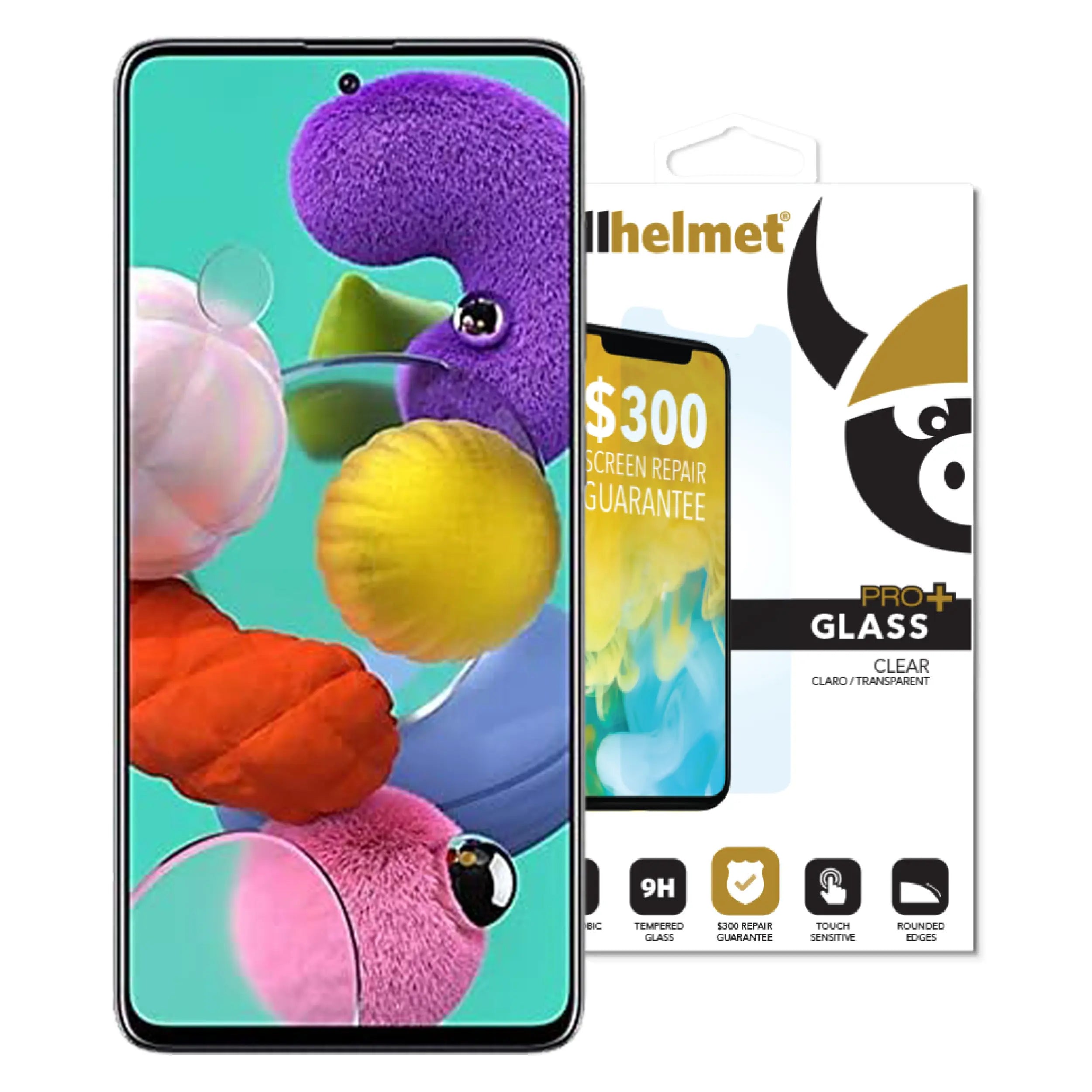 cellhelmet Tempered Glass for Galaxy A51 with Insurance