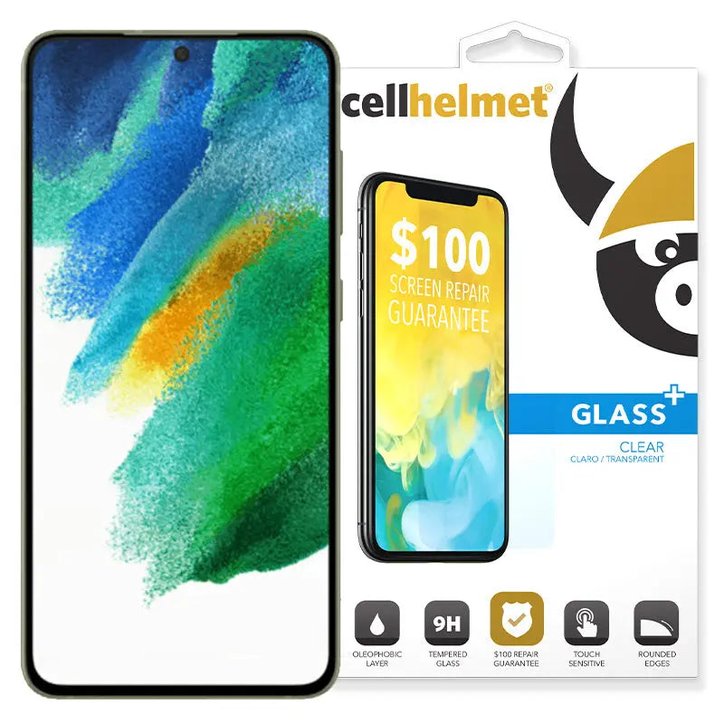 cellhelmet Tempered Glass for Galaxy S21 FE with Insurance