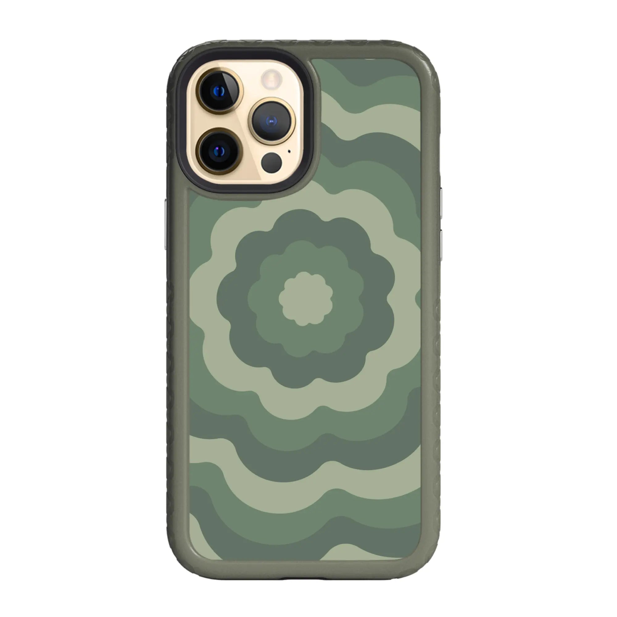 AppleiPhone12ProMaxOliveDrabGreen Starry Blossoms | Cosmic Crush Series | Custom Dual Layer Case Design for iPhone 12 Series cellhelmet cellhelmet