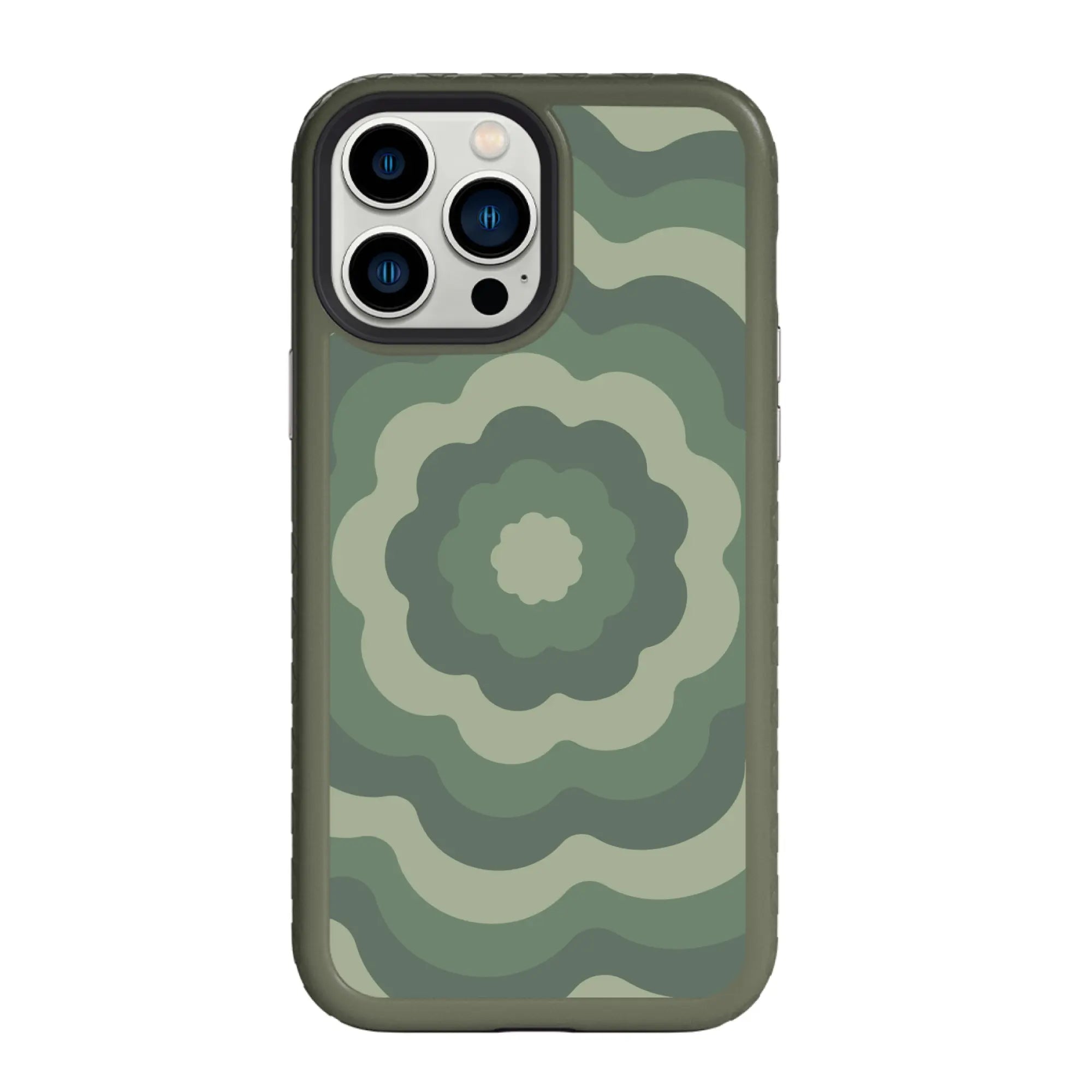 AppleiPhone13ProMaxOliveDrabGreen Starry Blossoms | Cosmic Crush Series | Custom Dual Layer Case Design for iPhone 13 Series cellhelmet cellhelmet