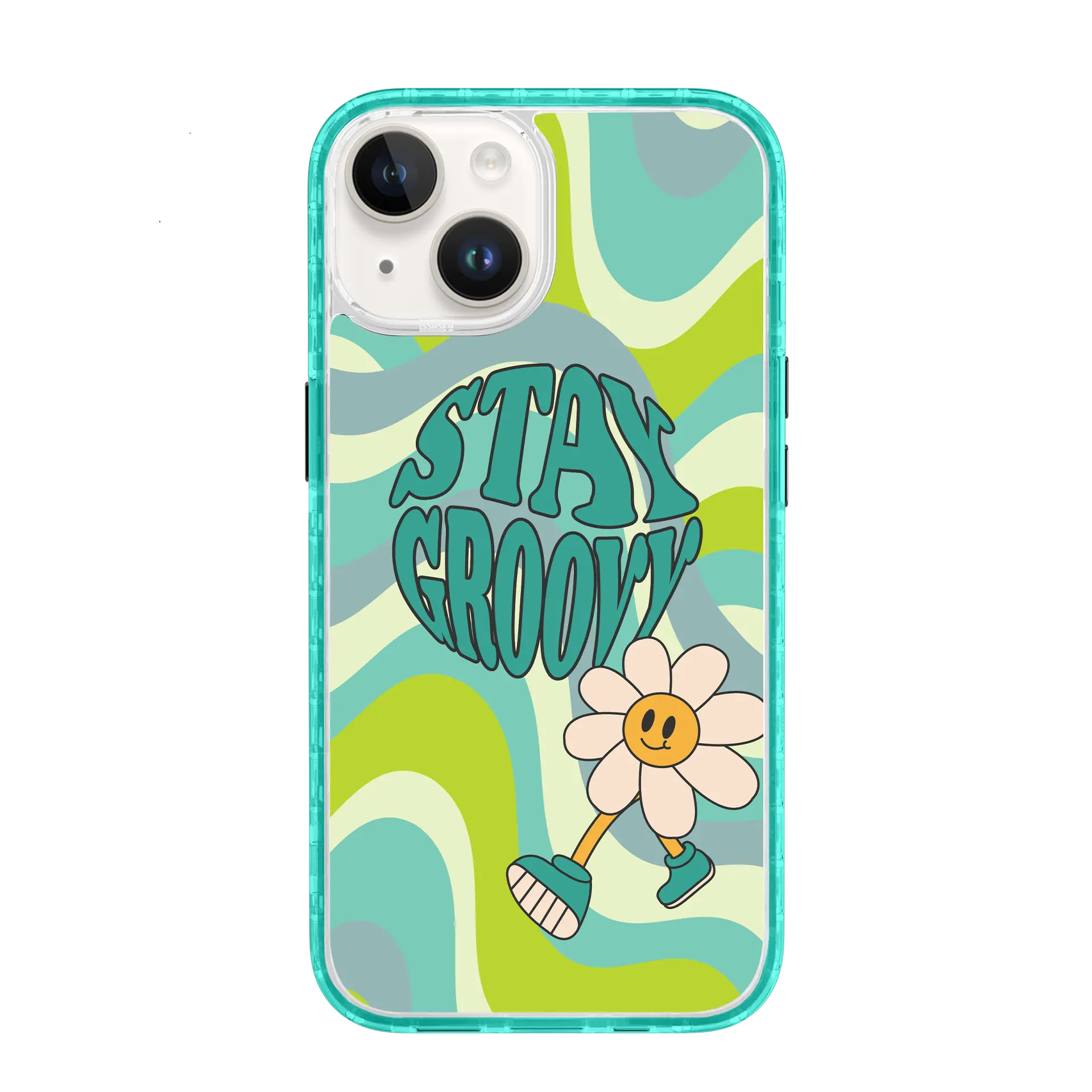 AppleiPhone14PlusSeafoamGreen Stay Groovy | That 70's Case Series | Custom MagSafe Case Design for Apple iPhone 14 Series cellhelmet cellhelmet